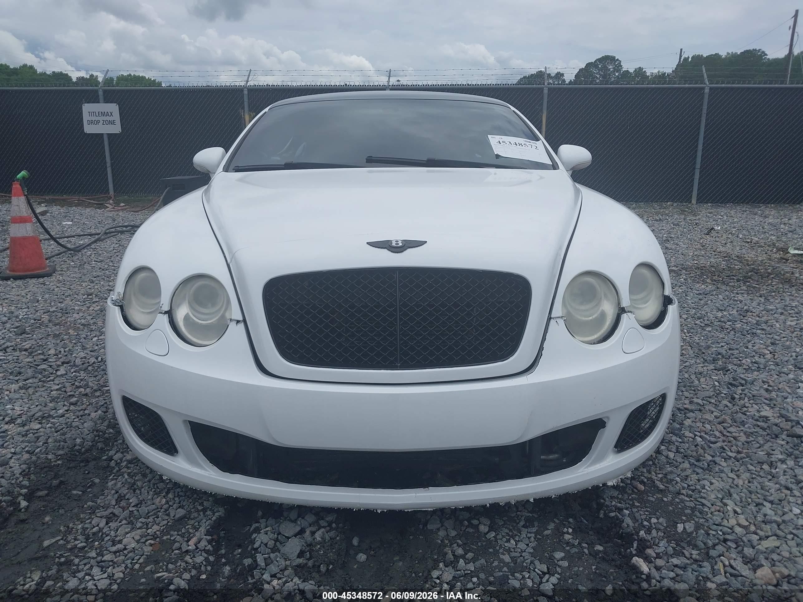 2007 Bentley Continental Gt   White vin: SCBCR73W77C040583