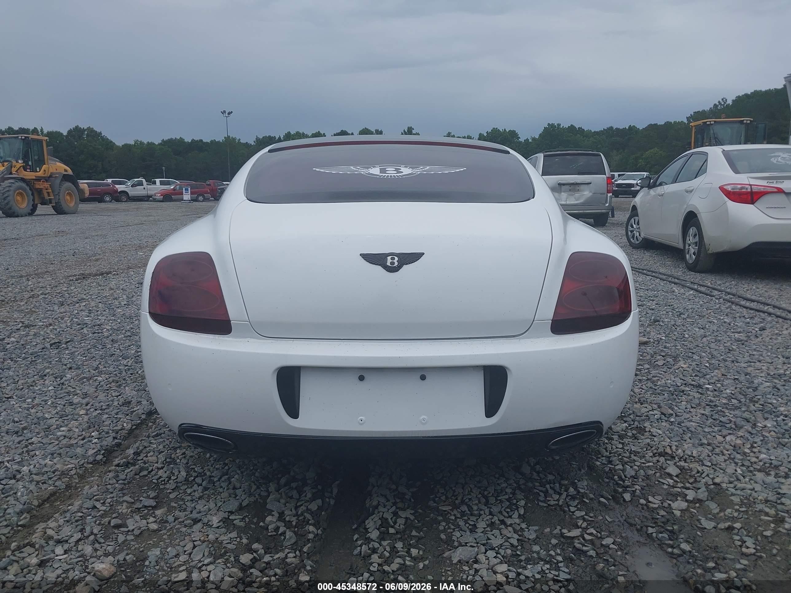 2007 Bentley Continental Gt   White vin: SCBCR73W77C040583