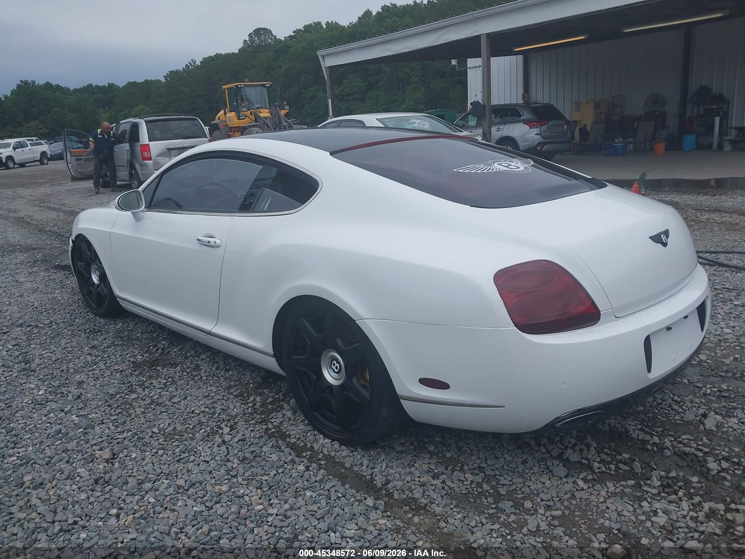2007 Bentley Continental Gt   White vin: SCBCR73W77C040583