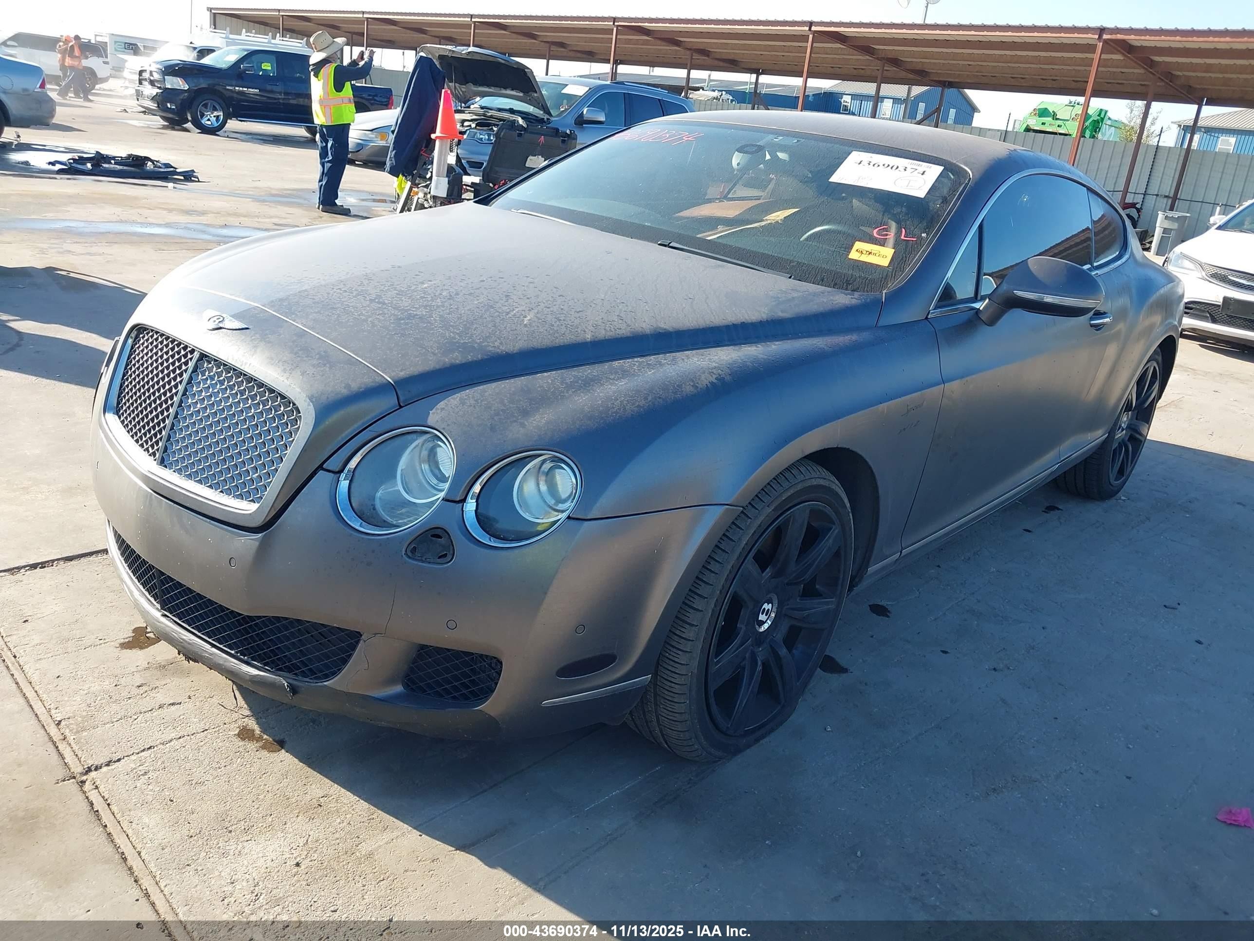 2010 Bentley Continental Gt   Gray vin: SCBCR7ZA2AC065801