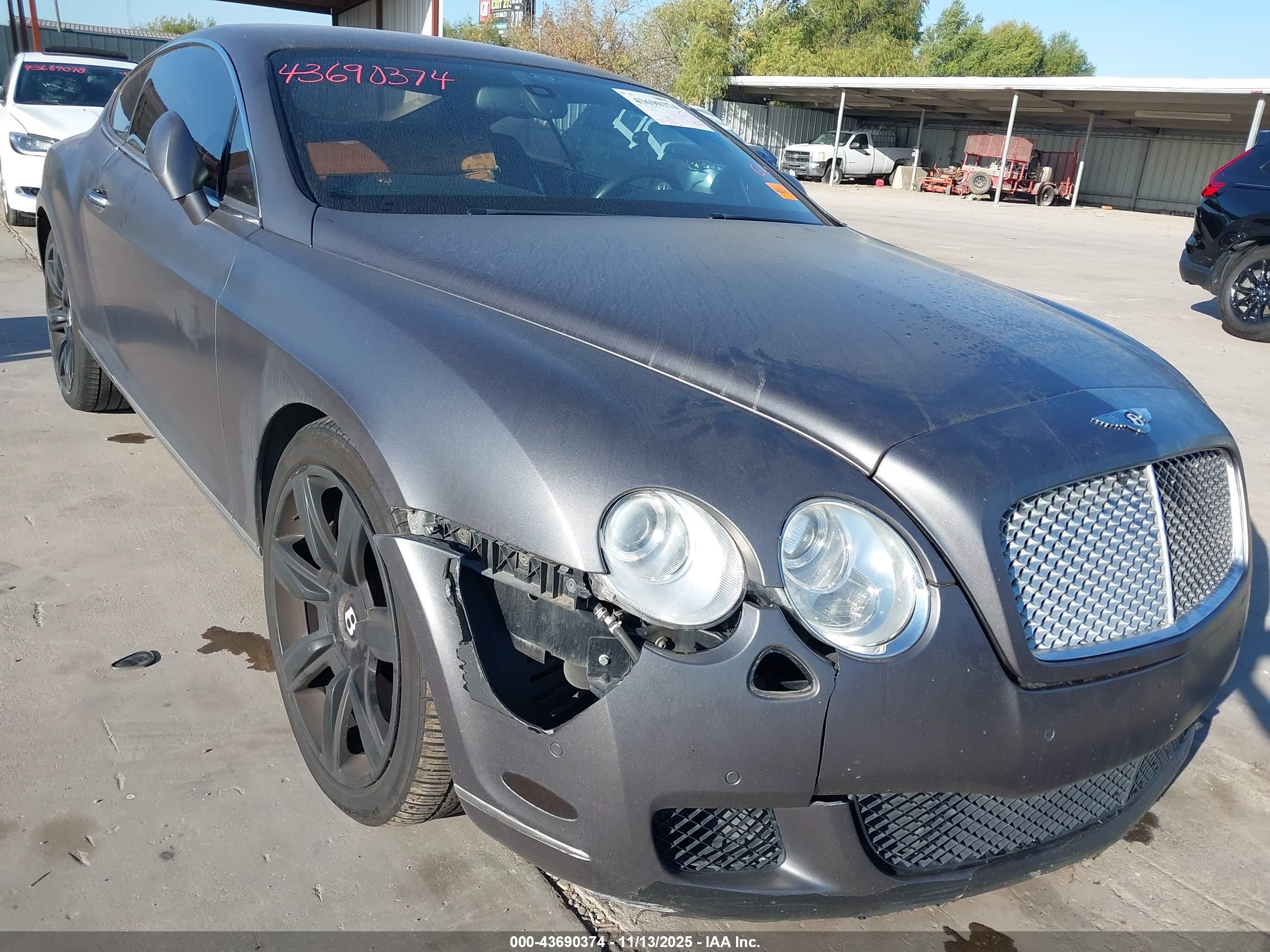 2010 Bentley Continental Gt   Gray vin: SCBCR7ZA2AC065801