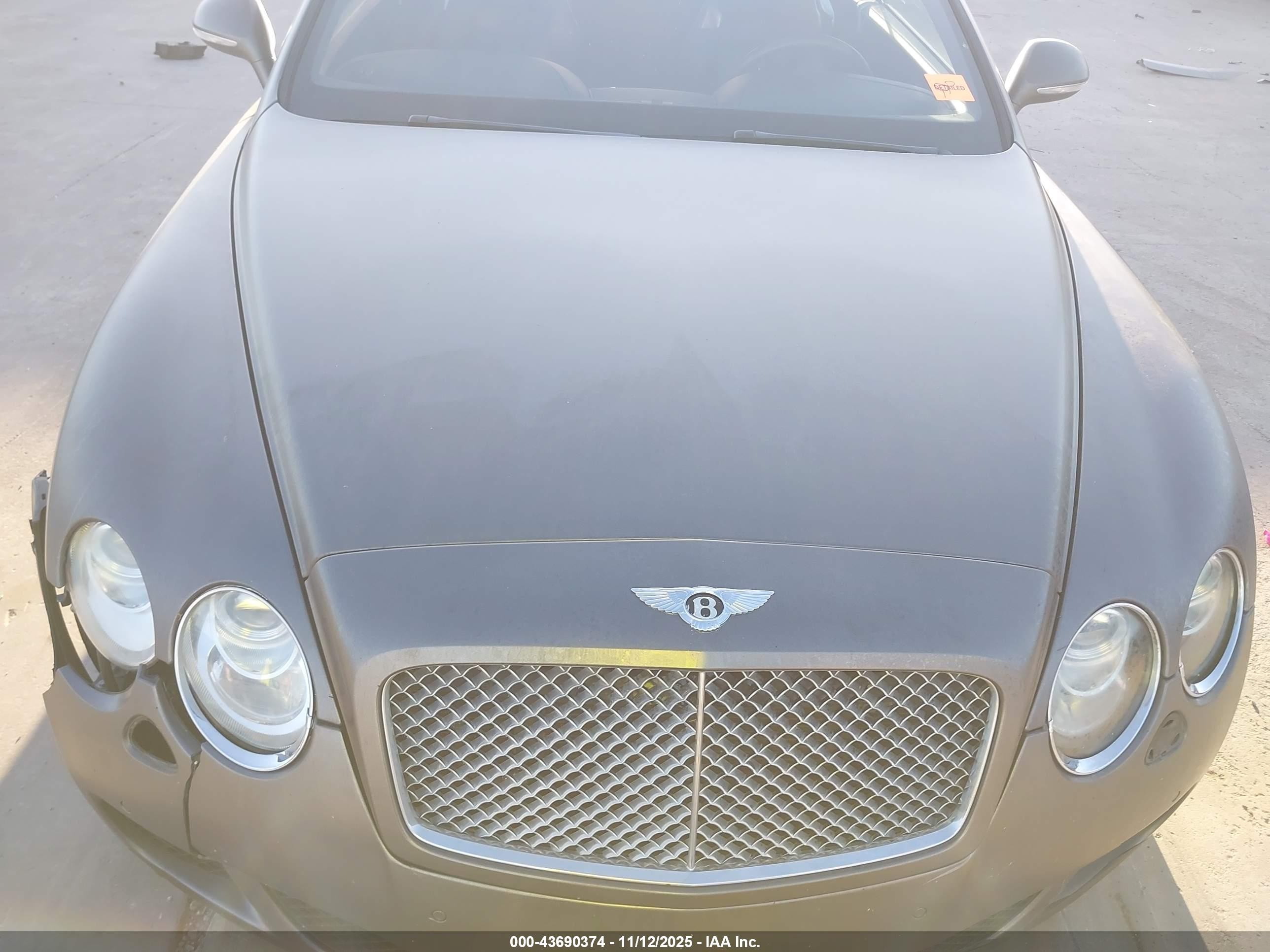 2010 Bentley Continental Gt   Gray vin: SCBCR7ZA2AC065801