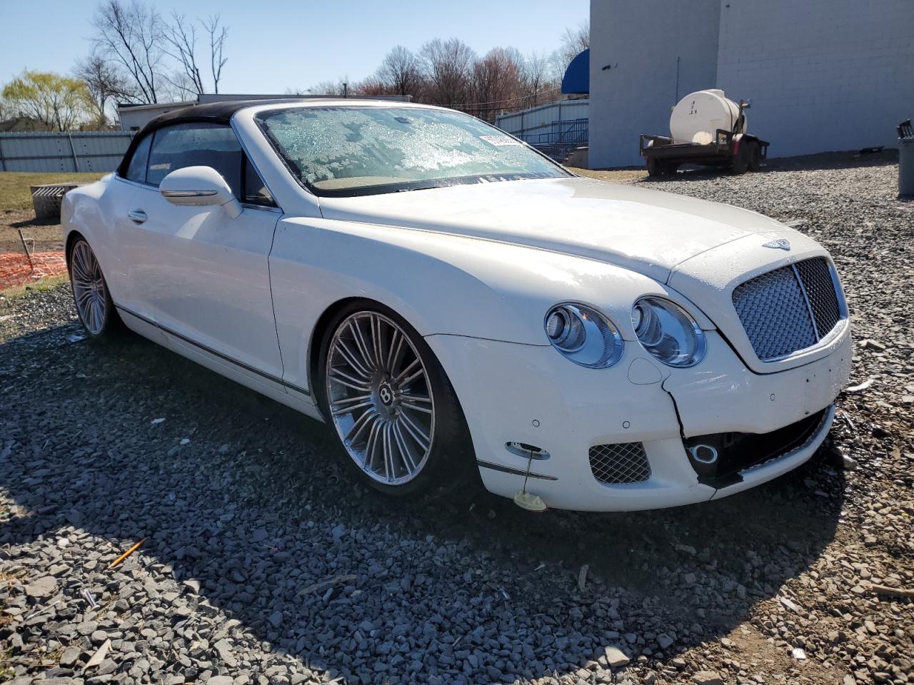 2010 Bentley Continental Gtc Speed White vin: SCBDP3ZA1AC064402