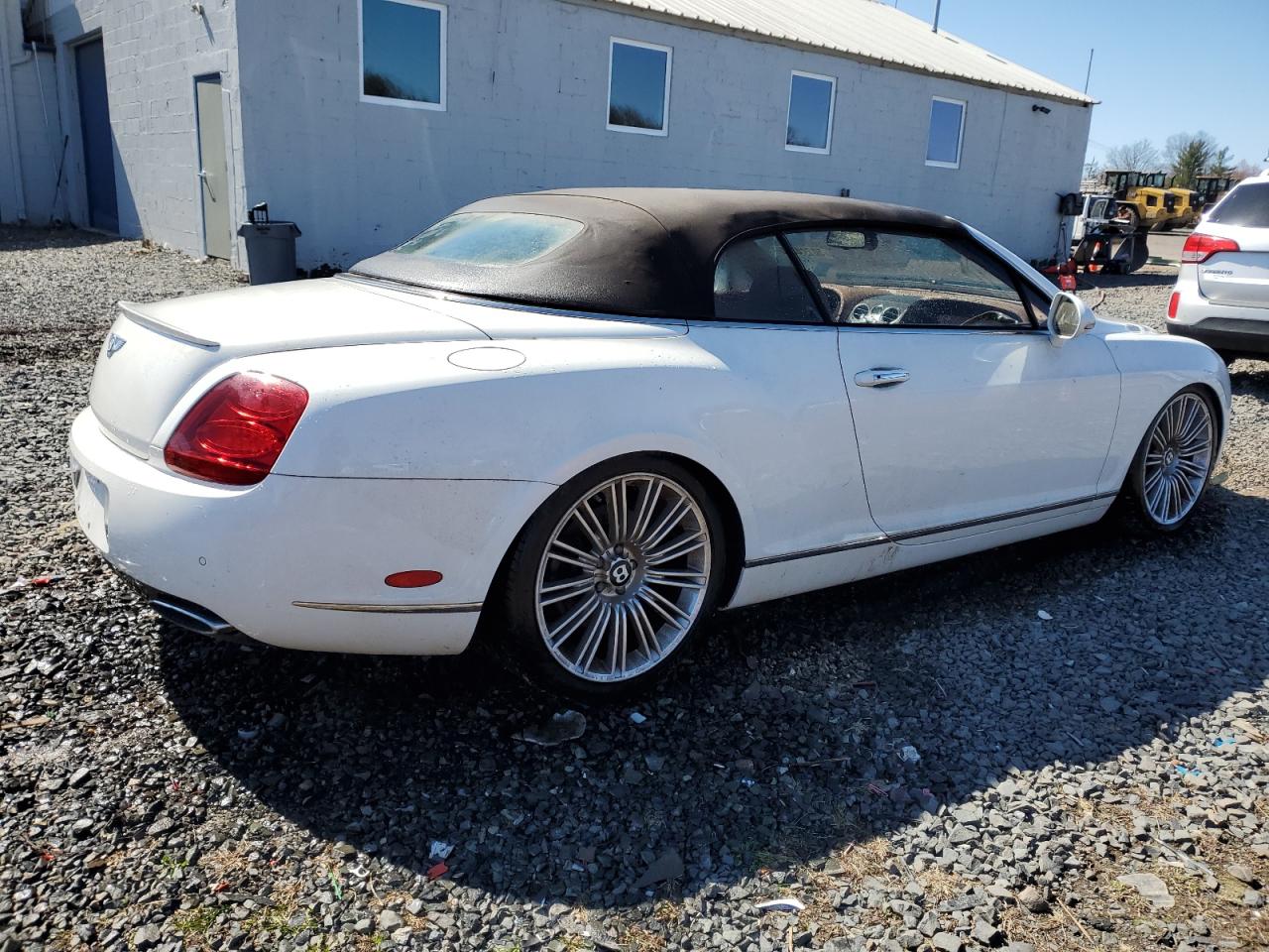 2010 Bentley Continental Gtc Speed White vin: SCBDP3ZA1AC064402