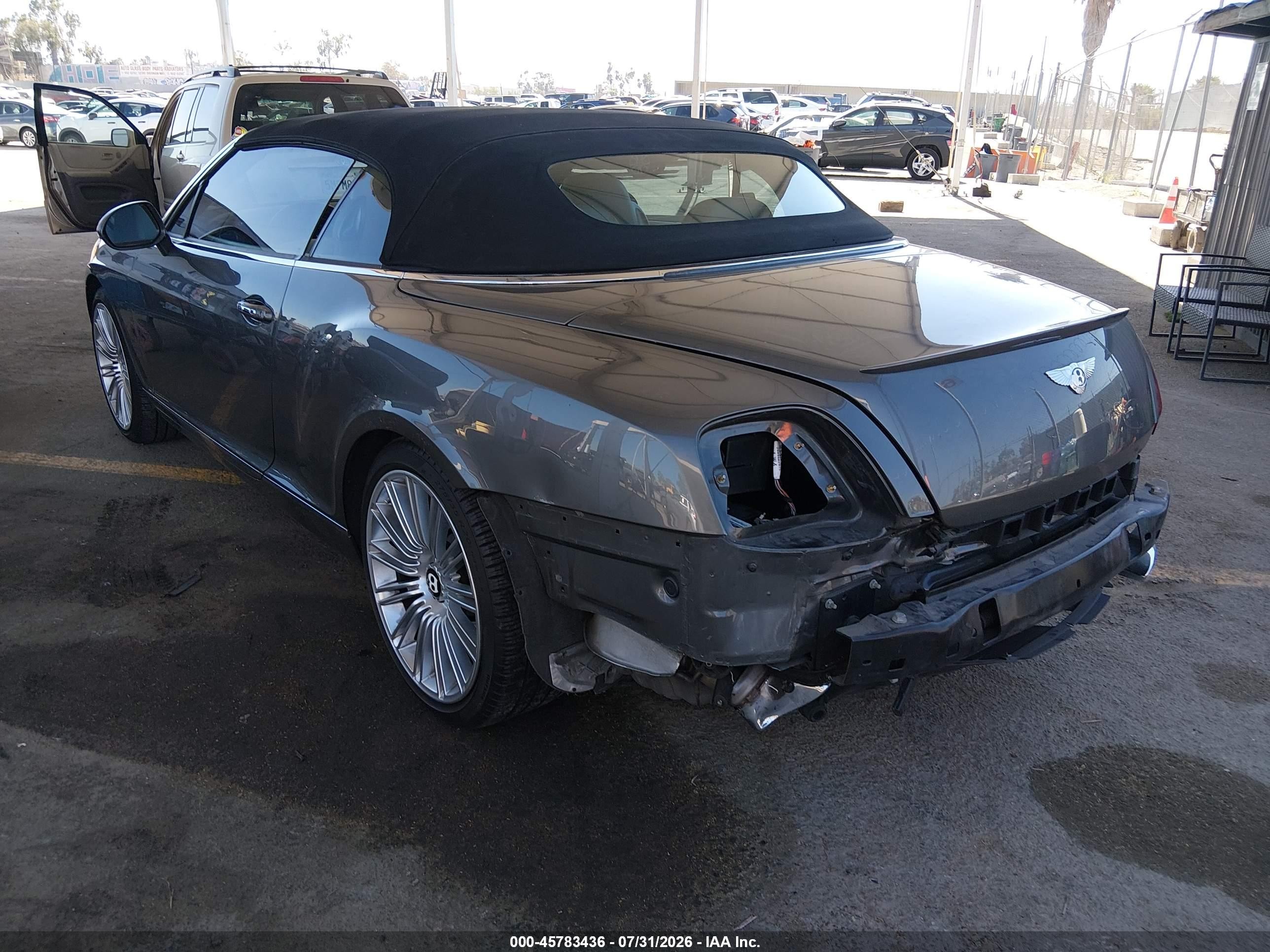 2010 Bentley Continental Gtc Speed Серый vin: SCBDP3ZA2AC062531