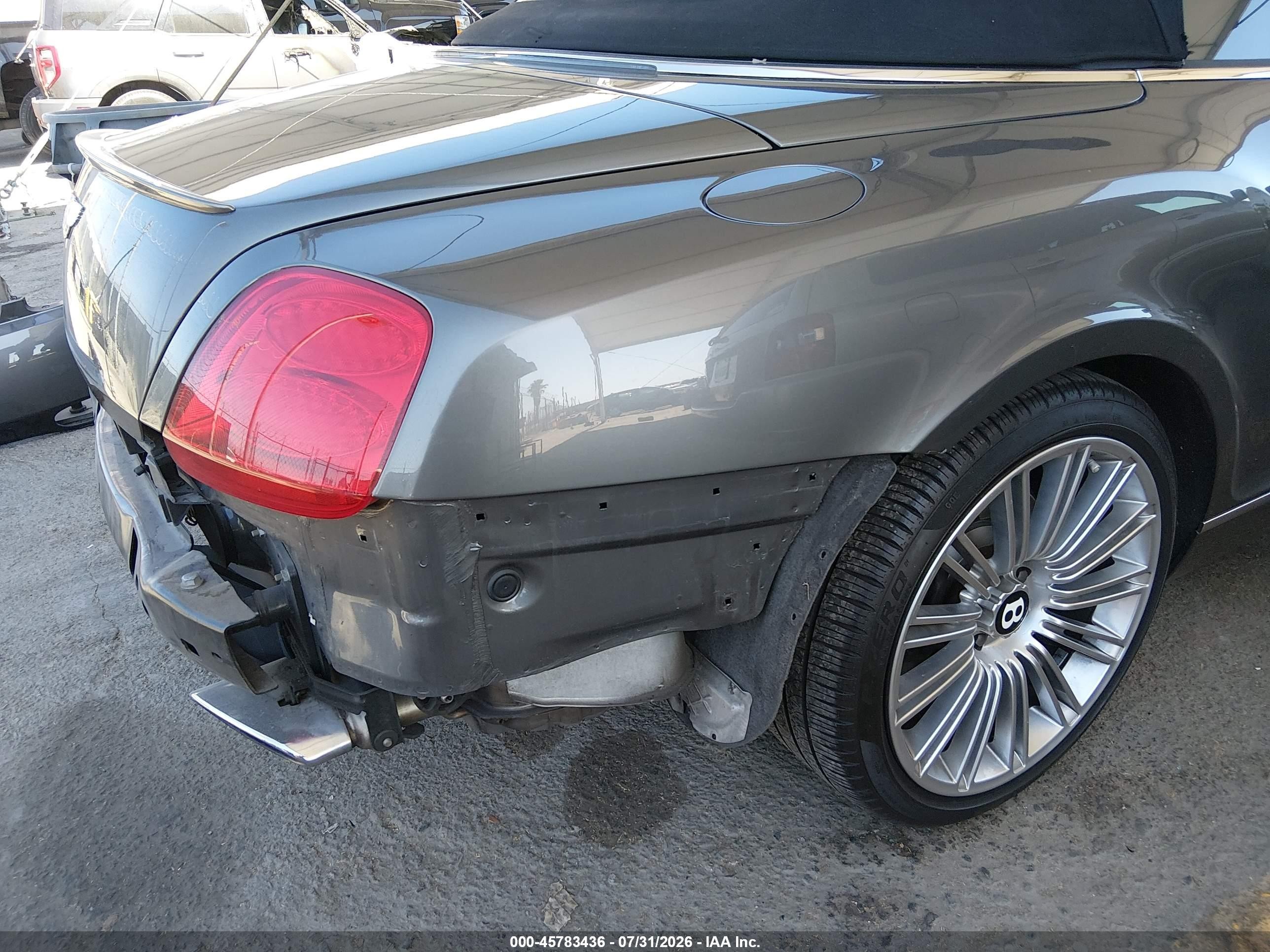 2010 Bentley Continental Gtc Speed Серый vin: SCBDP3ZA2AC062531