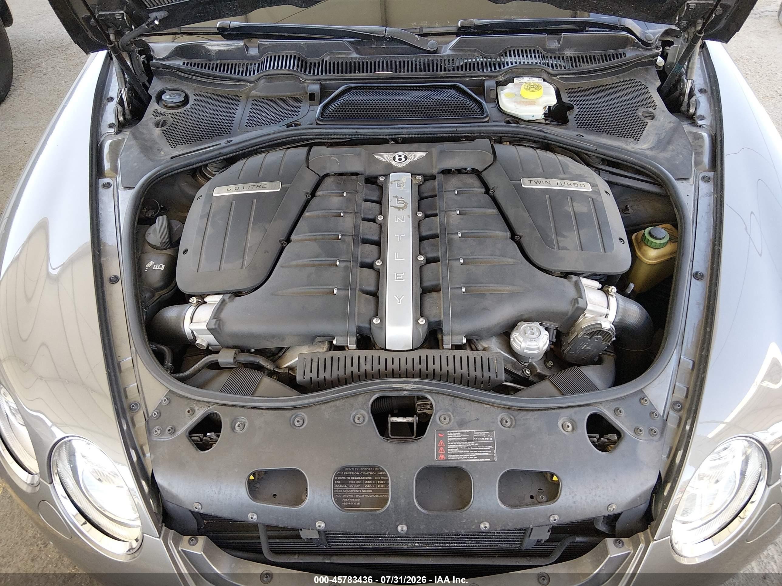 2010 Bentley Continental Gtc Speed Серый vin: SCBDP3ZA2AC062531