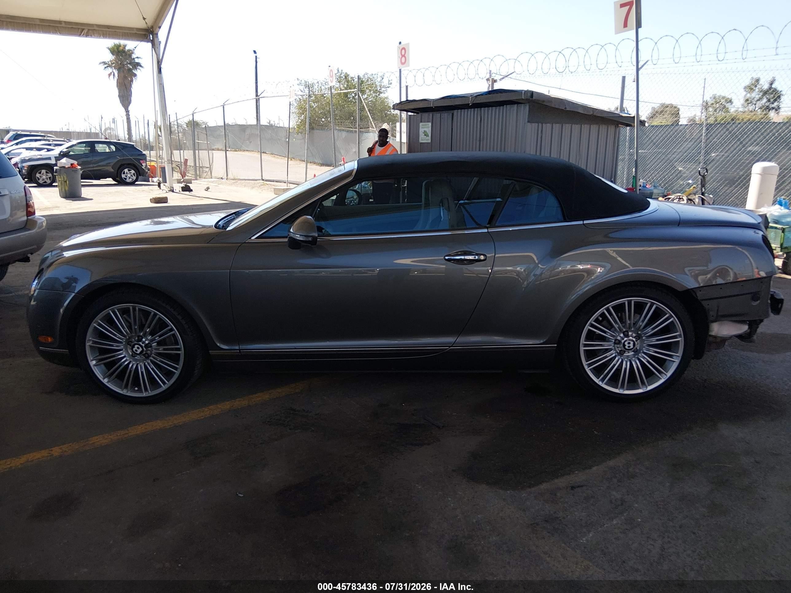 2010 Bentley Continental Gtc Speed Серый vin: SCBDP3ZA2AC062531