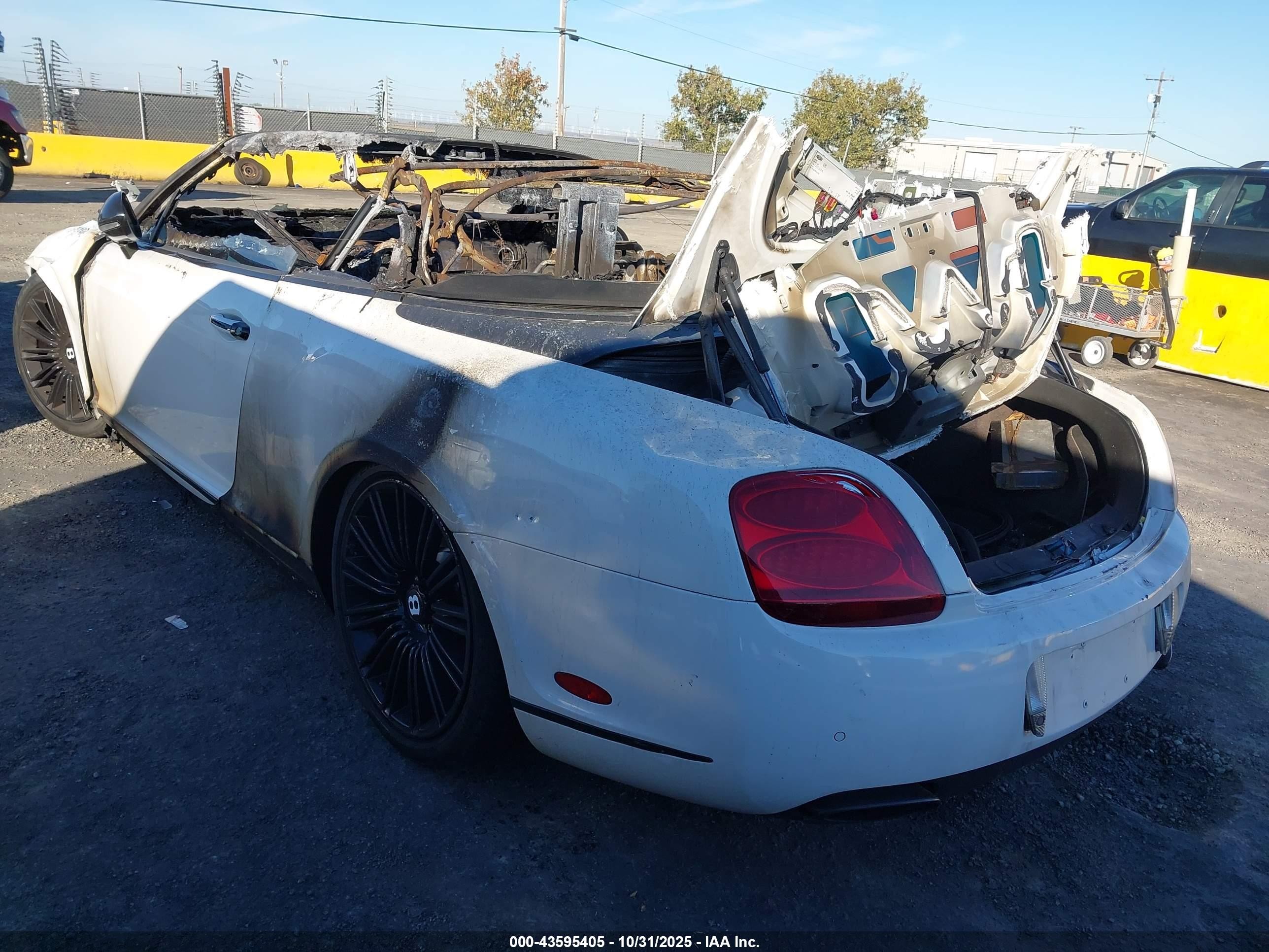 2010 Bentley Continental Gtc Speed White vin: SCBDP3ZA2AC062657