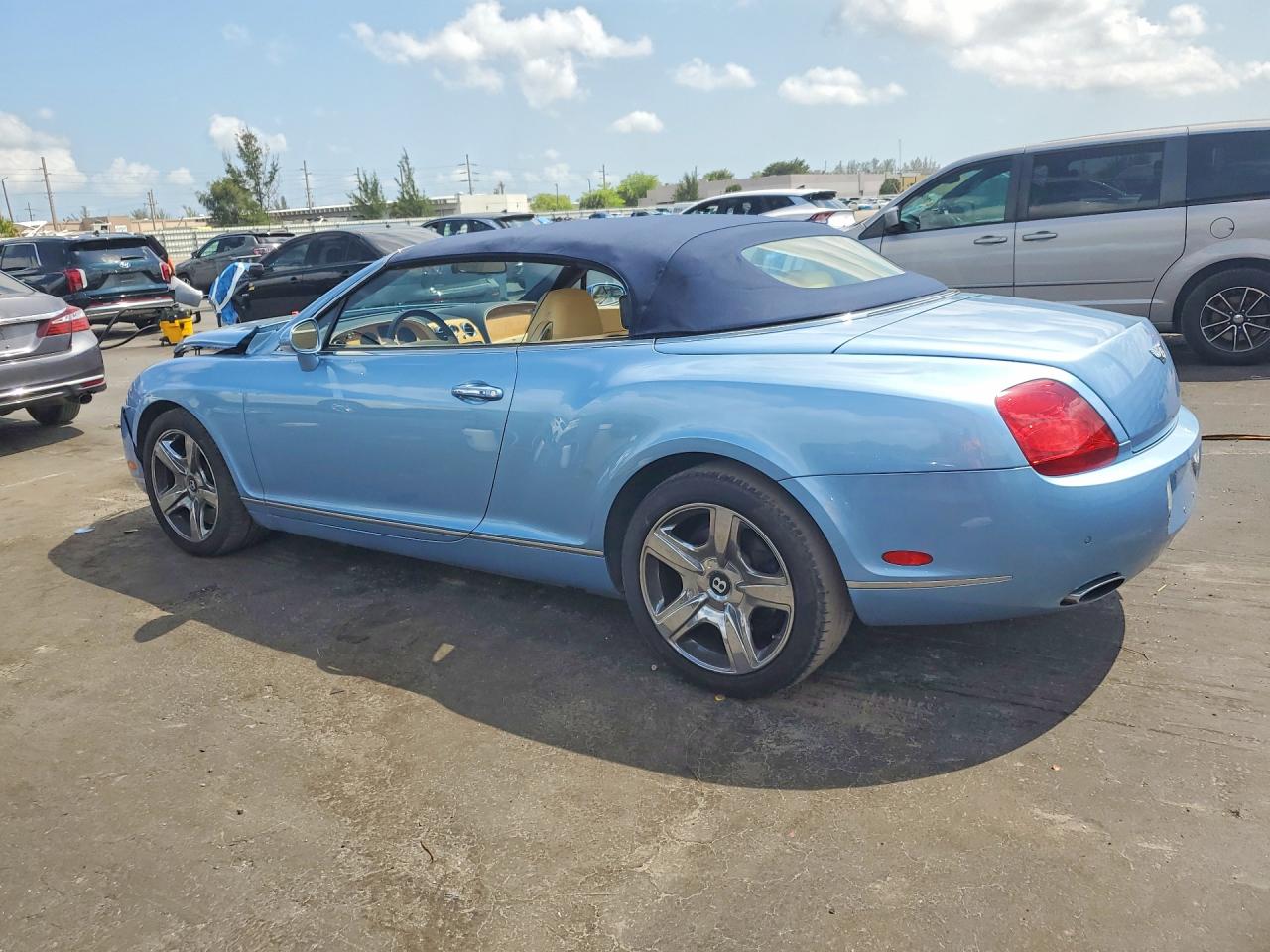 2008 Bentley Continental Gtc Blue vin: SCBDR33W18C053330