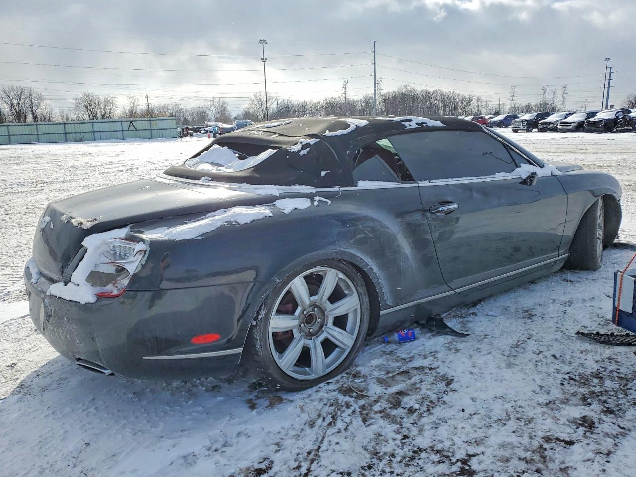 2007 Bentley Continental Gtc Black vin: SCBDR33W67C044475