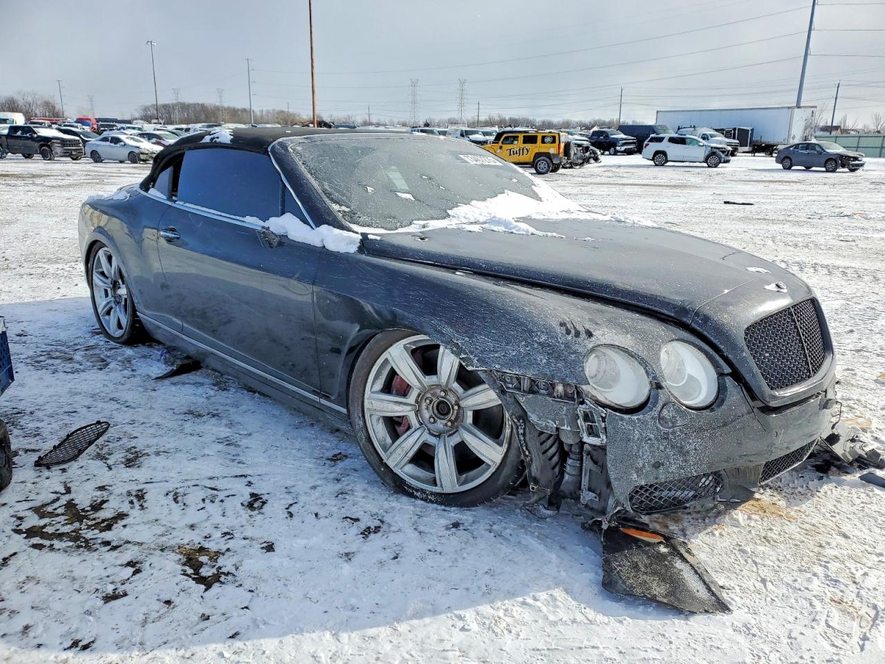 2007 Bentley Continental Gtc Black vin: SCBDR33W67C044475
