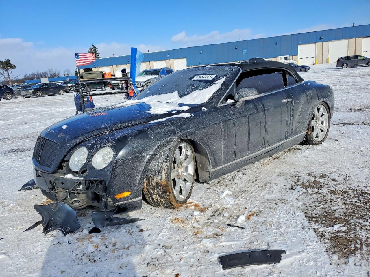 2007 Bentley Continental Gtc Black vin: SCBDR33W67C044475