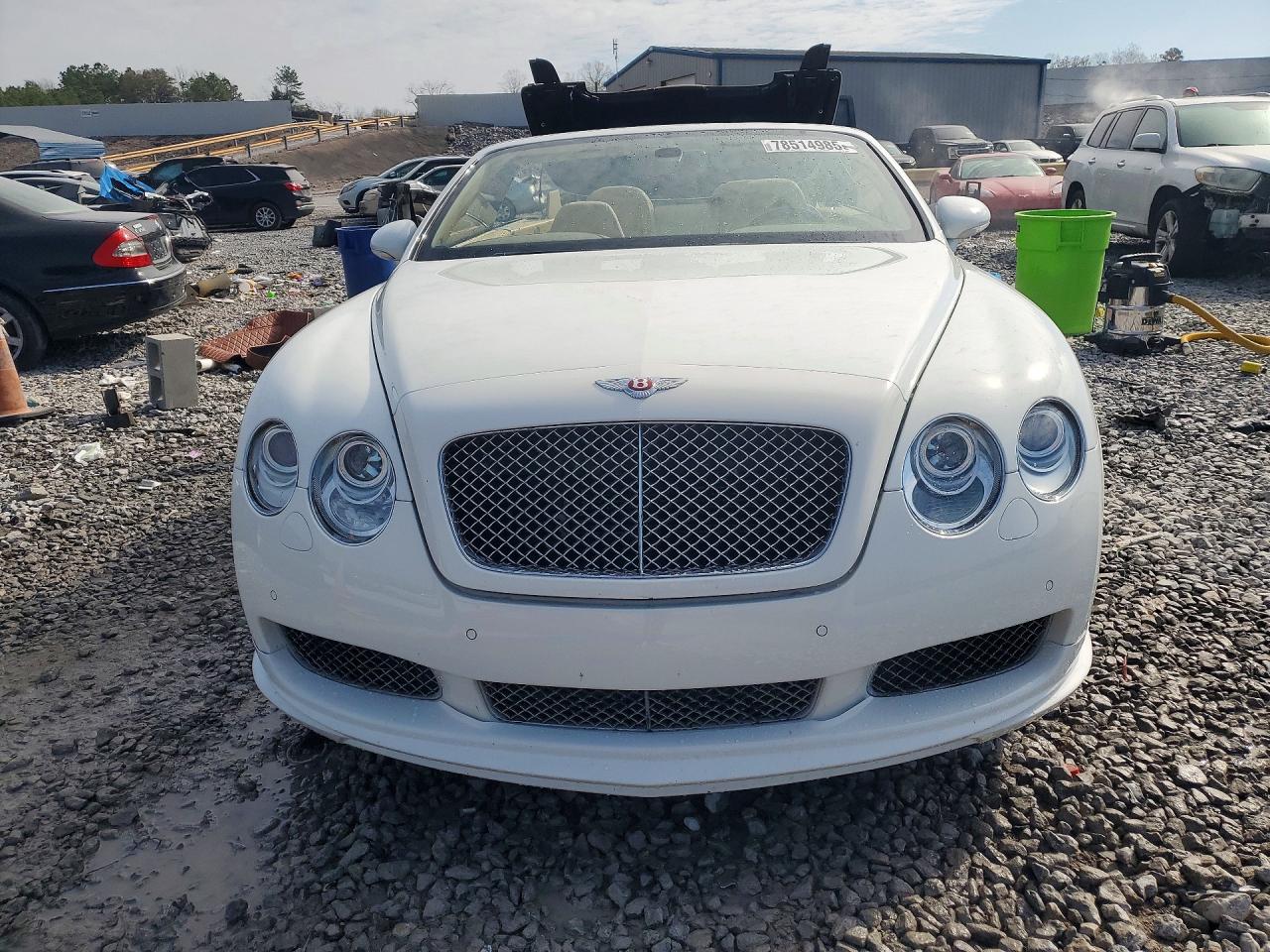 2007 Bentley Continental Gtc Белый vin: SCBDR33W67C046095