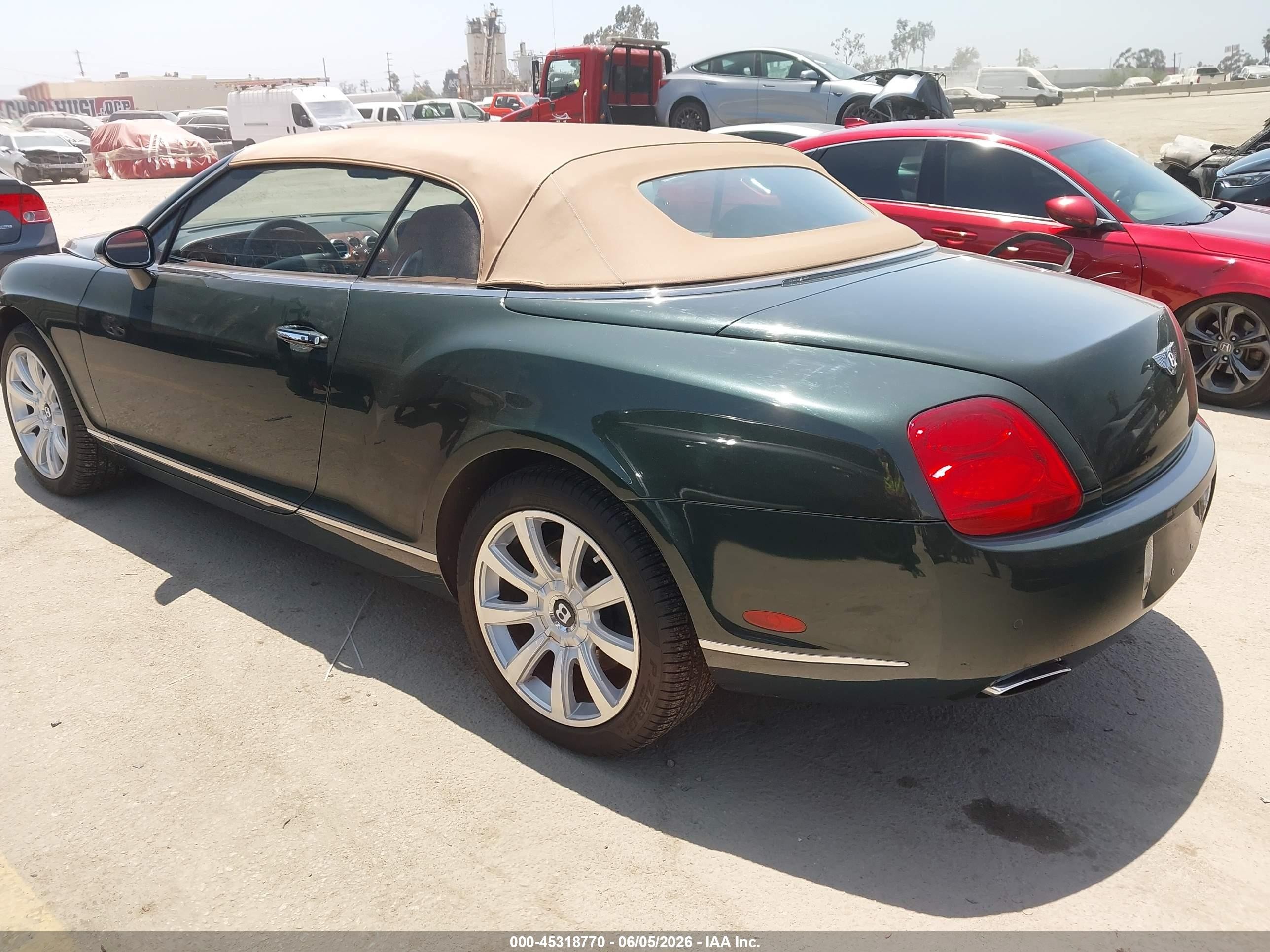 2008 Bentley Continental Gtc Зеленый vin: SCBDR33W68C057826