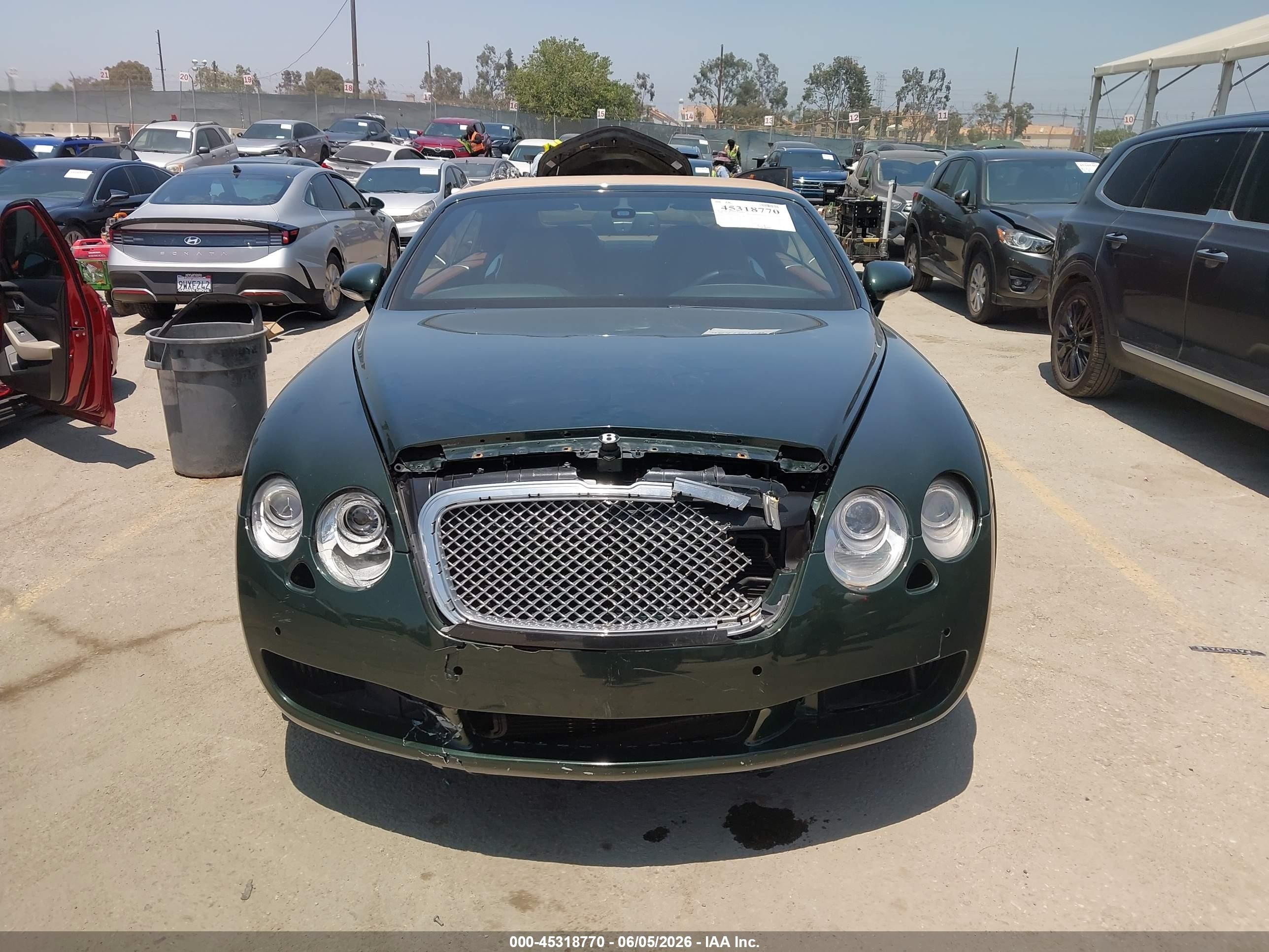 2008 Bentley Continental Gtc Зеленый vin: SCBDR33W68C057826