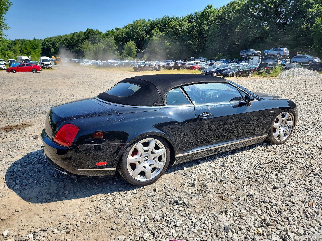2007 Bentley Continental Gtc Black vin: SCBDR33W77C045800