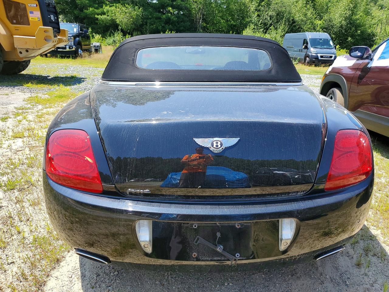 2007 Bentley Continental Gtc Black vin: SCBDR33W77C045800