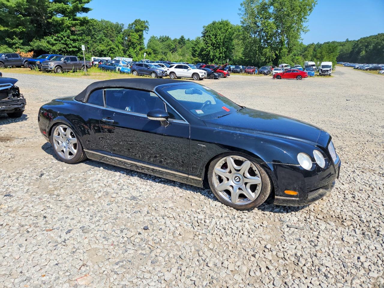 2007 Bentley Continental Gtc Black vin: SCBDR33W77C045800