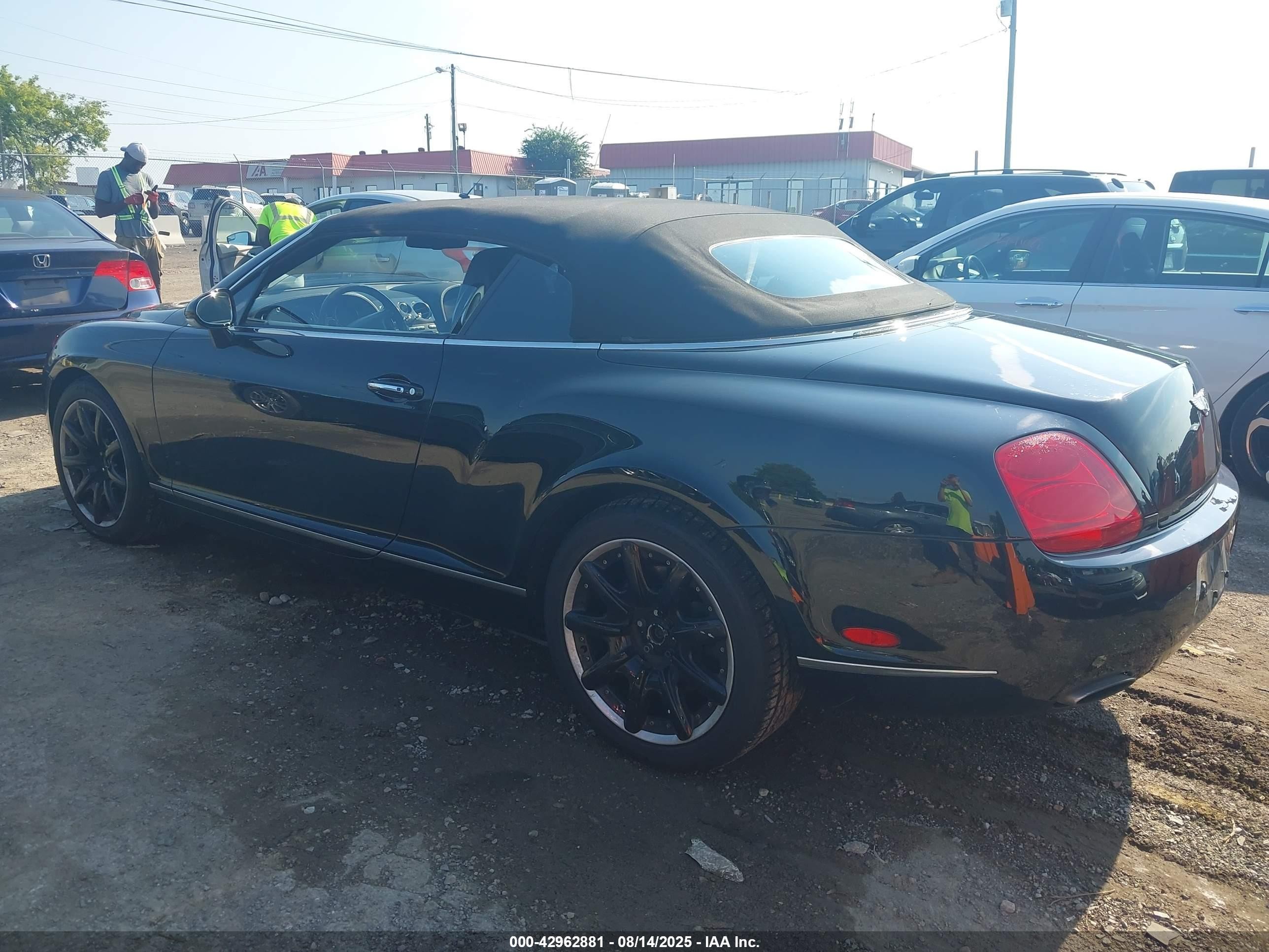 2008 Bentley Continental Gtc   Черный vin: SCBDR33W78C055423