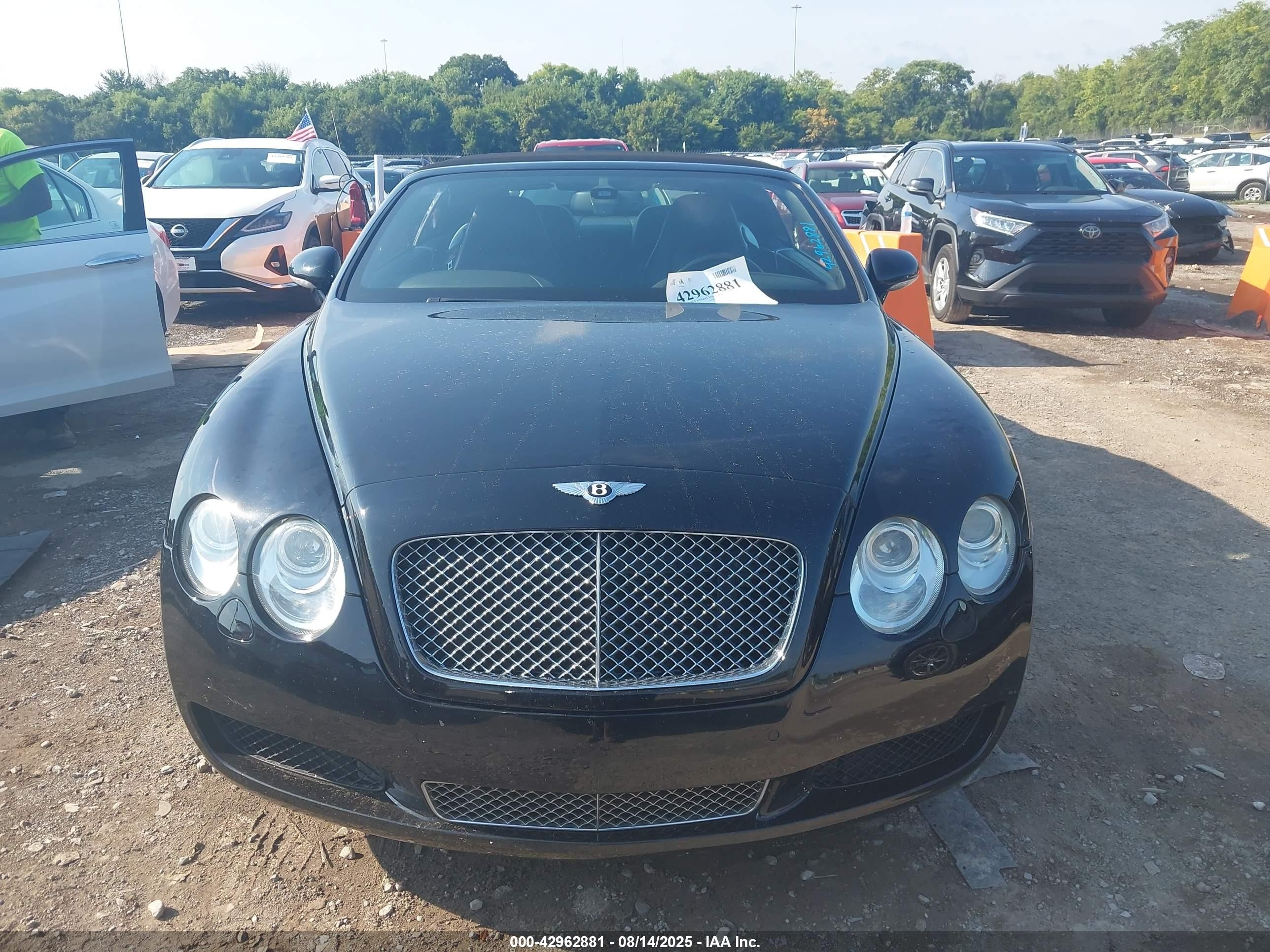 2008 Bentley Continental Gtc   Черный vin: SCBDR33W78C055423