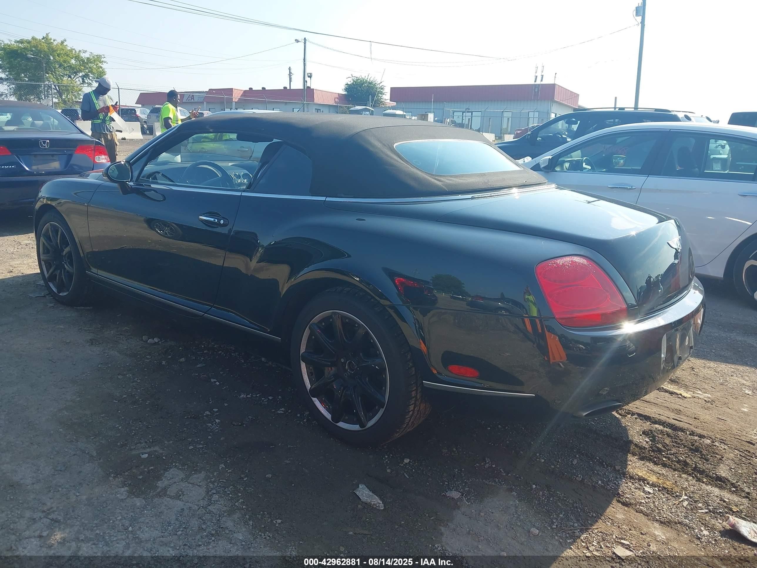 2008 Bentley Continental Gtc   Черный vin: SCBDR33W78C055423