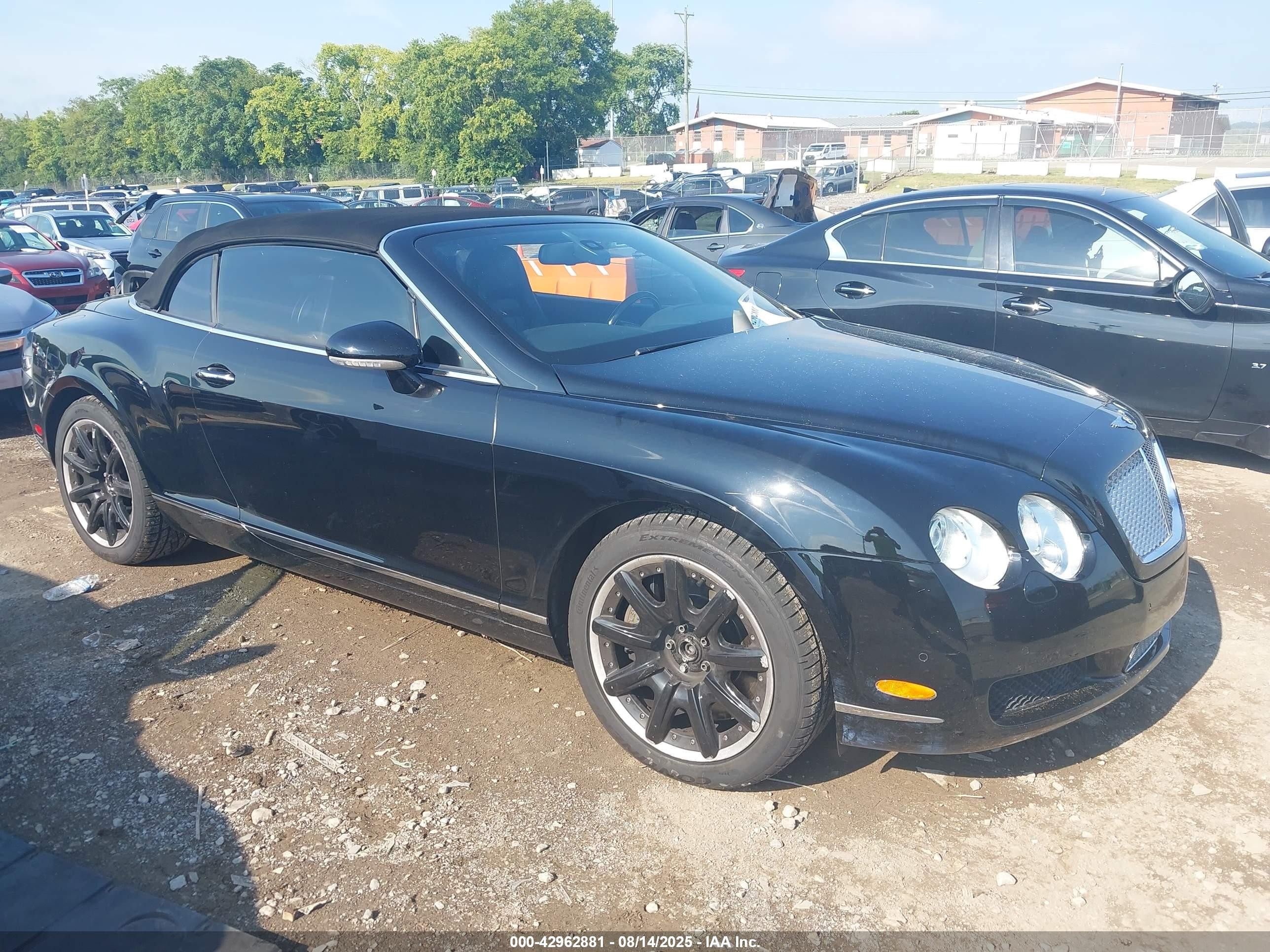 2008 Bentley Continental Gtc   Черный vin: SCBDR33W78C055423