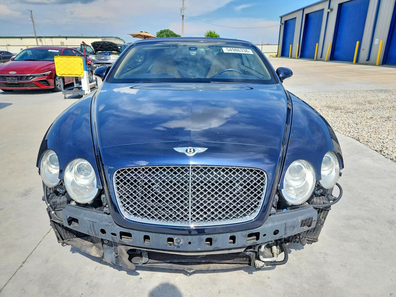 2008 Bentley Continental Gtc Blue vin: SCBDR33W88C057519