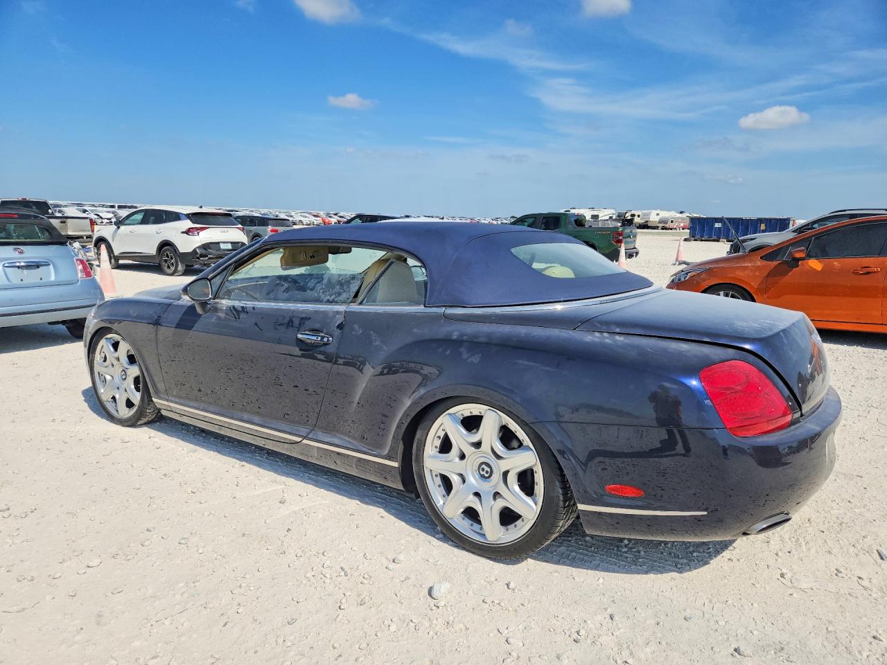 2008 Bentley Continental Gtc Синий vin: SCBDR33W88C058265