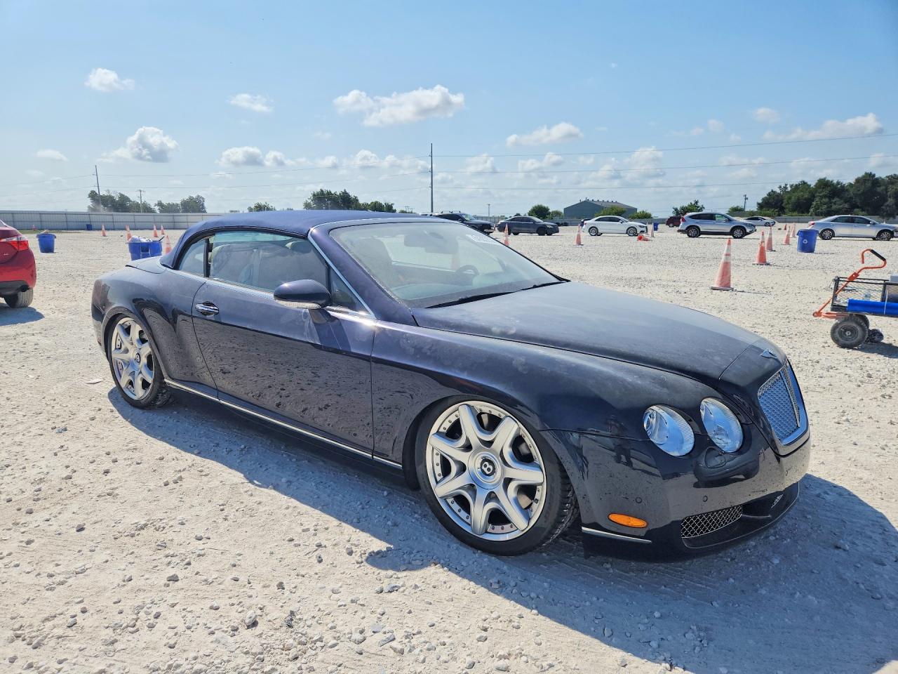 2008 Bentley Continental Gtc Синий vin: SCBDR33W88C058265