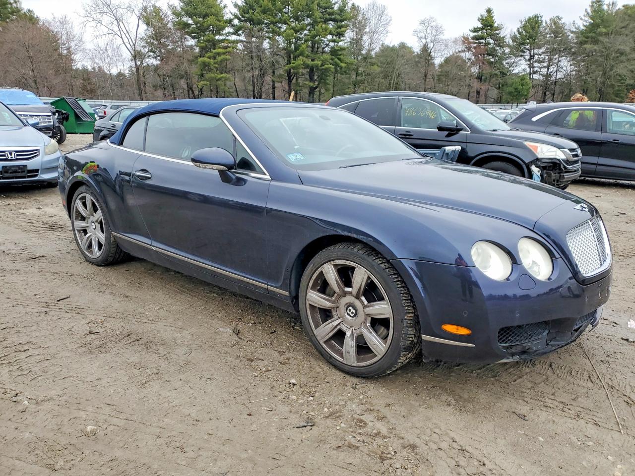 2007 Bentley Continental Gtc Blue vin: SCBDR33W97C047564