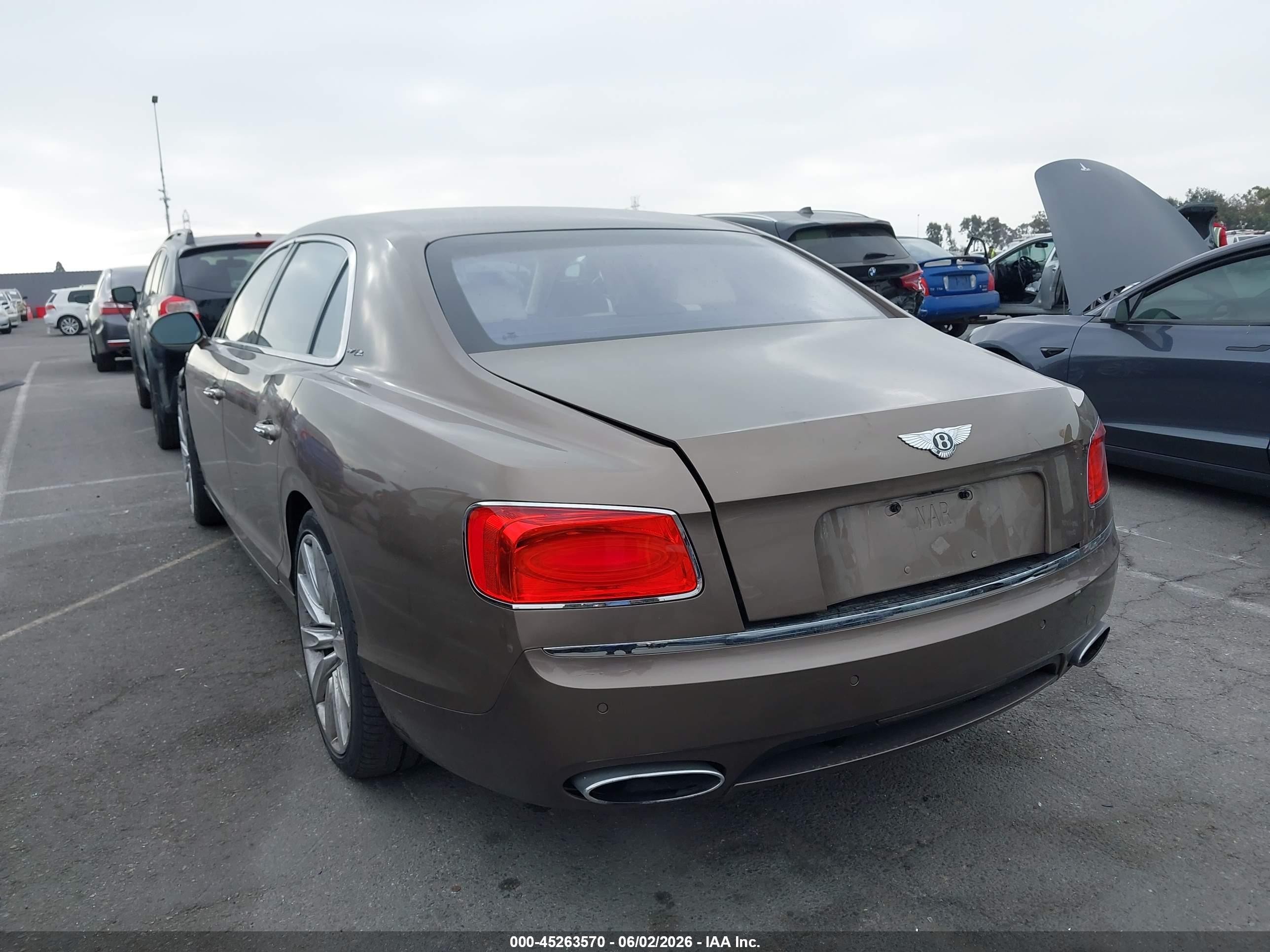 2014 Bentley Flying Spur   Brown vin: SCBEC9ZA2EC090791