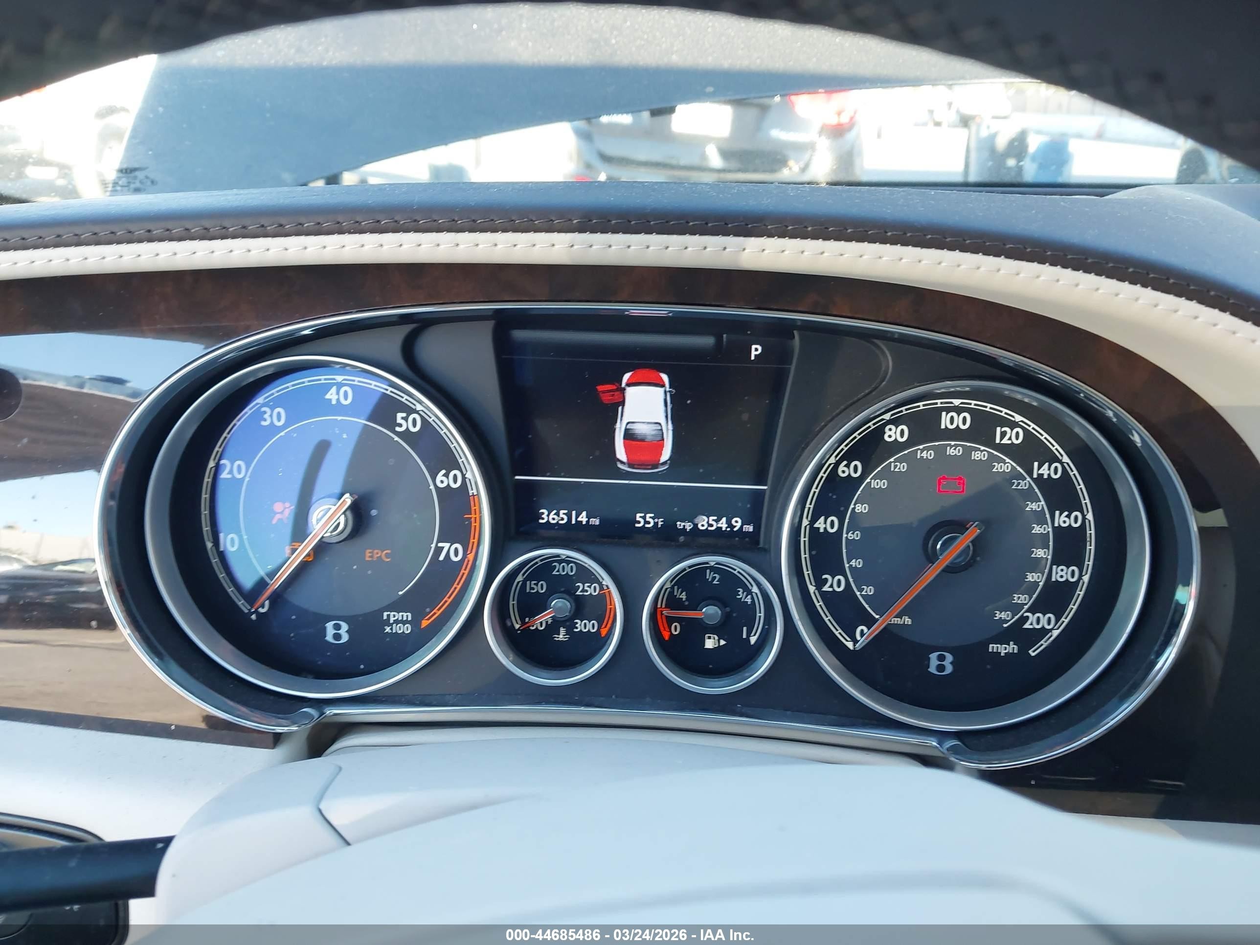 2015 Bentley Flying Spur W12 Gray vin: SCBEC9ZA4FC041366