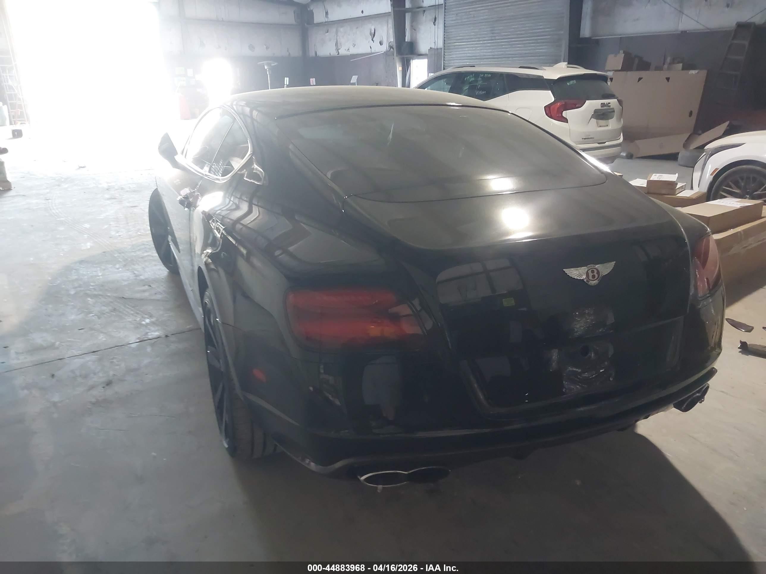2015 Bentley Continental Gt V8 S Черный vin: SCBFH7ZA3FC048996
