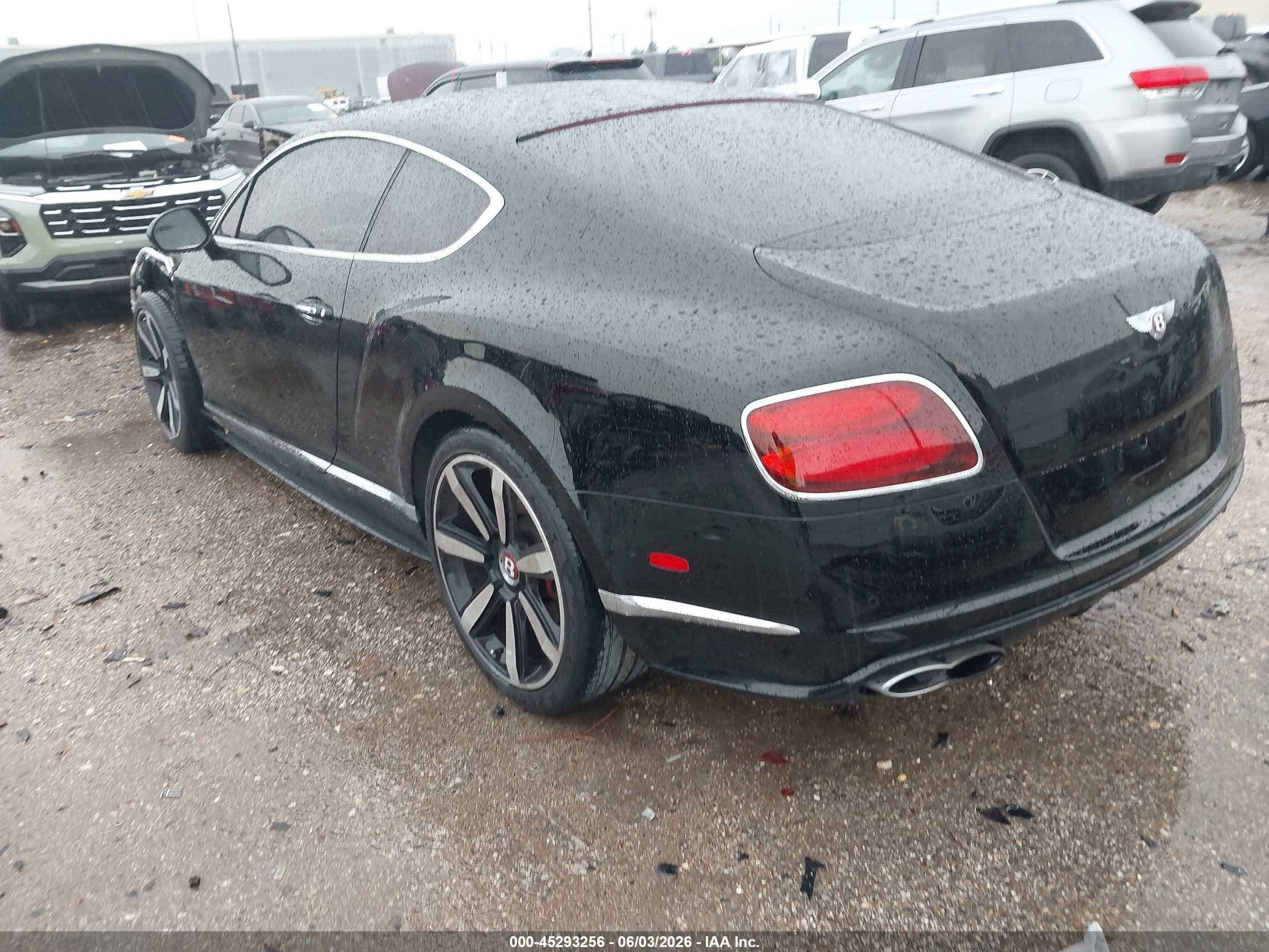 2014 Bentley Continental Gt V8 S Черный vin: SCBFH7ZA5EC040218