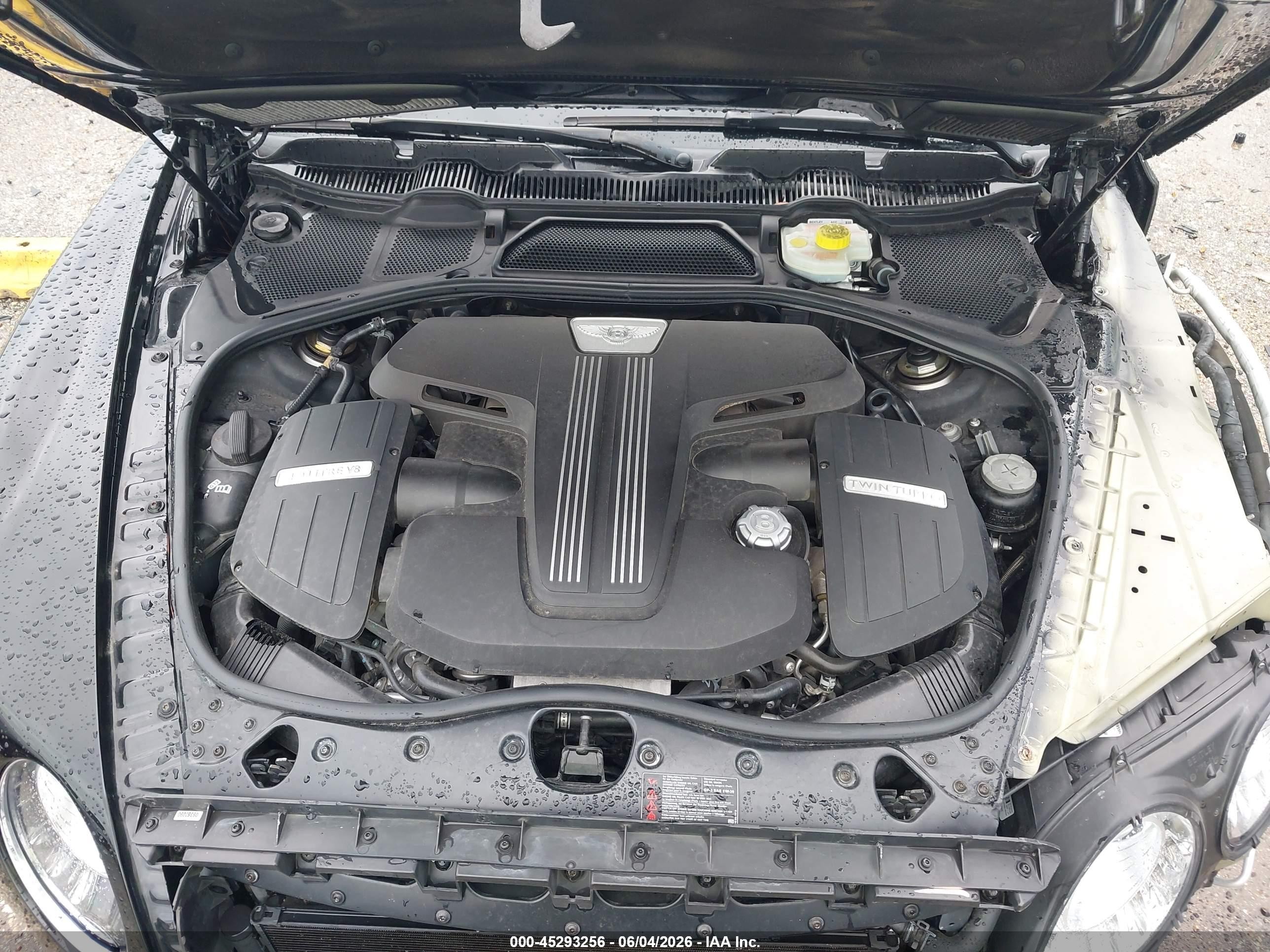 2014 Bentley Continental Gt V8 S Черный vin: SCBFH7ZA5EC040218