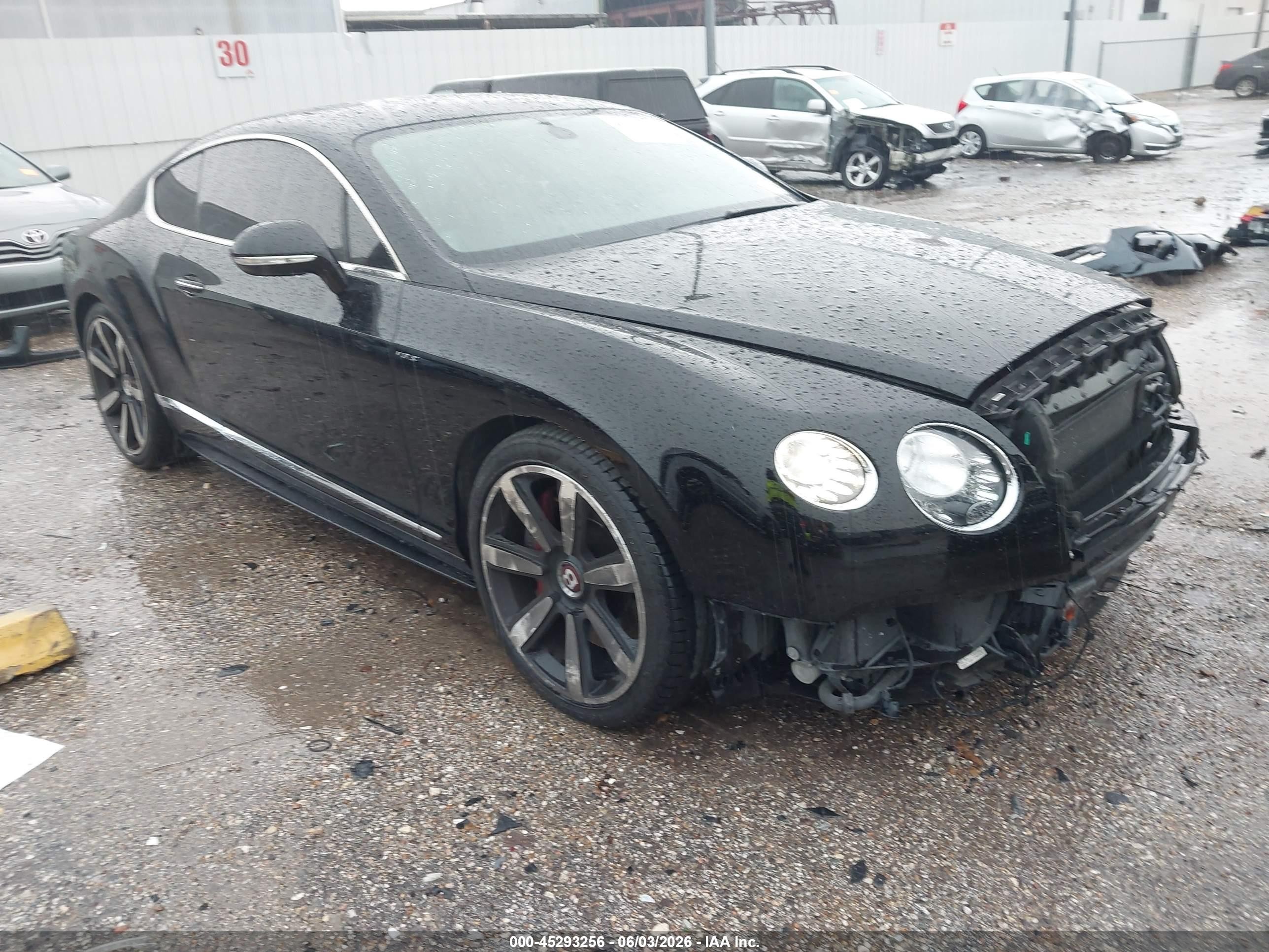 2014 Bentley Continental Gt V8 S Черный vin: SCBFH7ZA5EC040218