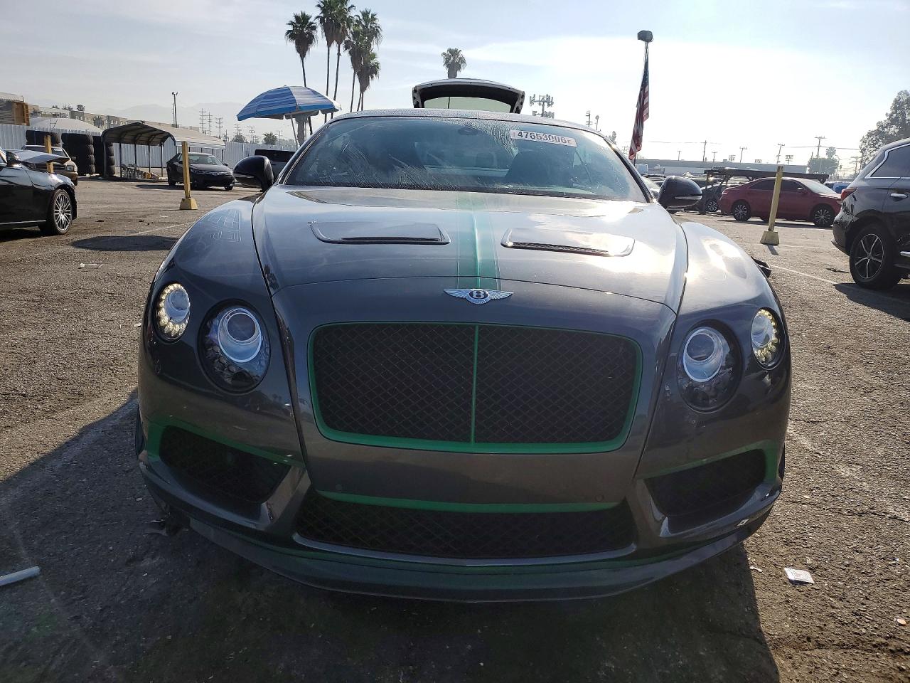 2015 Bentley Continental Gt3 R Gray vin: SCBFS8ZA2FC049662