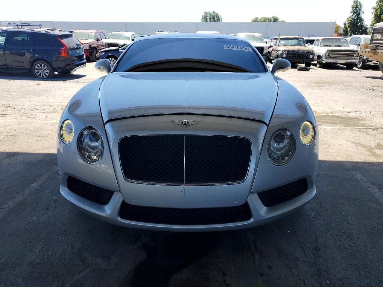 2013 Bentley Continental Gt V8 Серебряный vin: SCBFT7ZA9DC085367