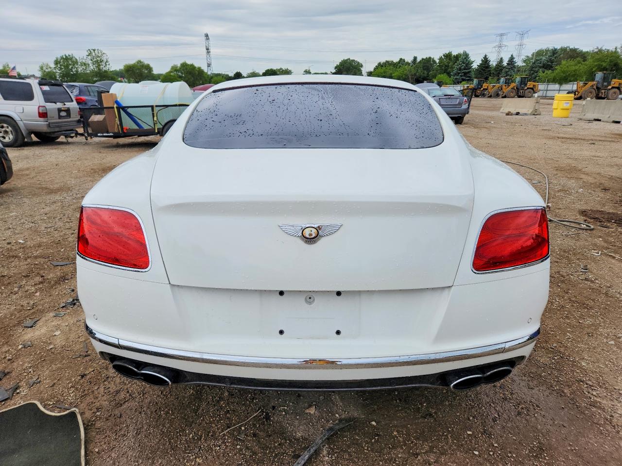 2017 Bentley Continental Gt V8 White vin: SCBFT7ZA9HC059356