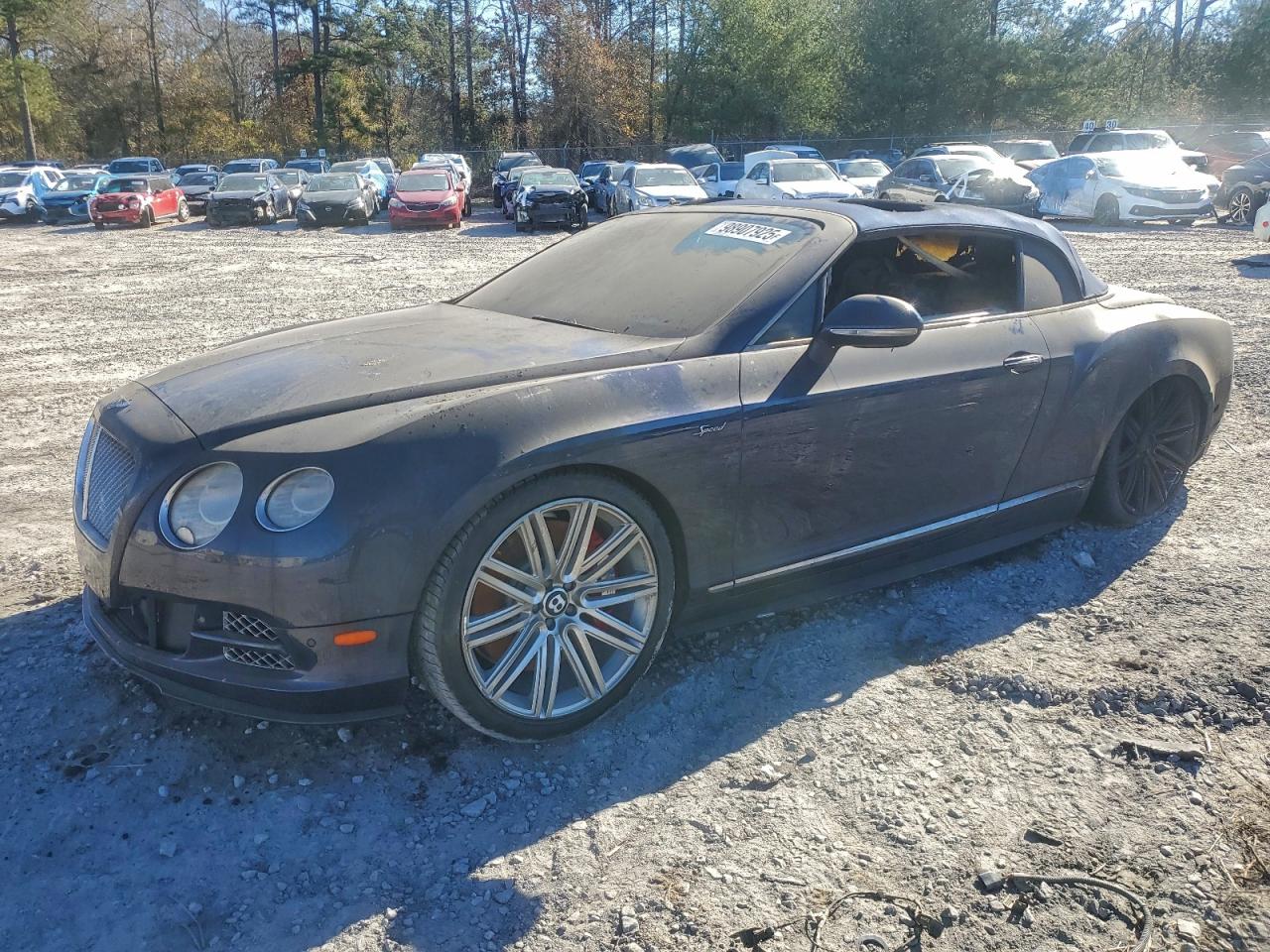 2015 Bentley Continental Gtc Blue vin: SCBGJ3ZA0FC044020