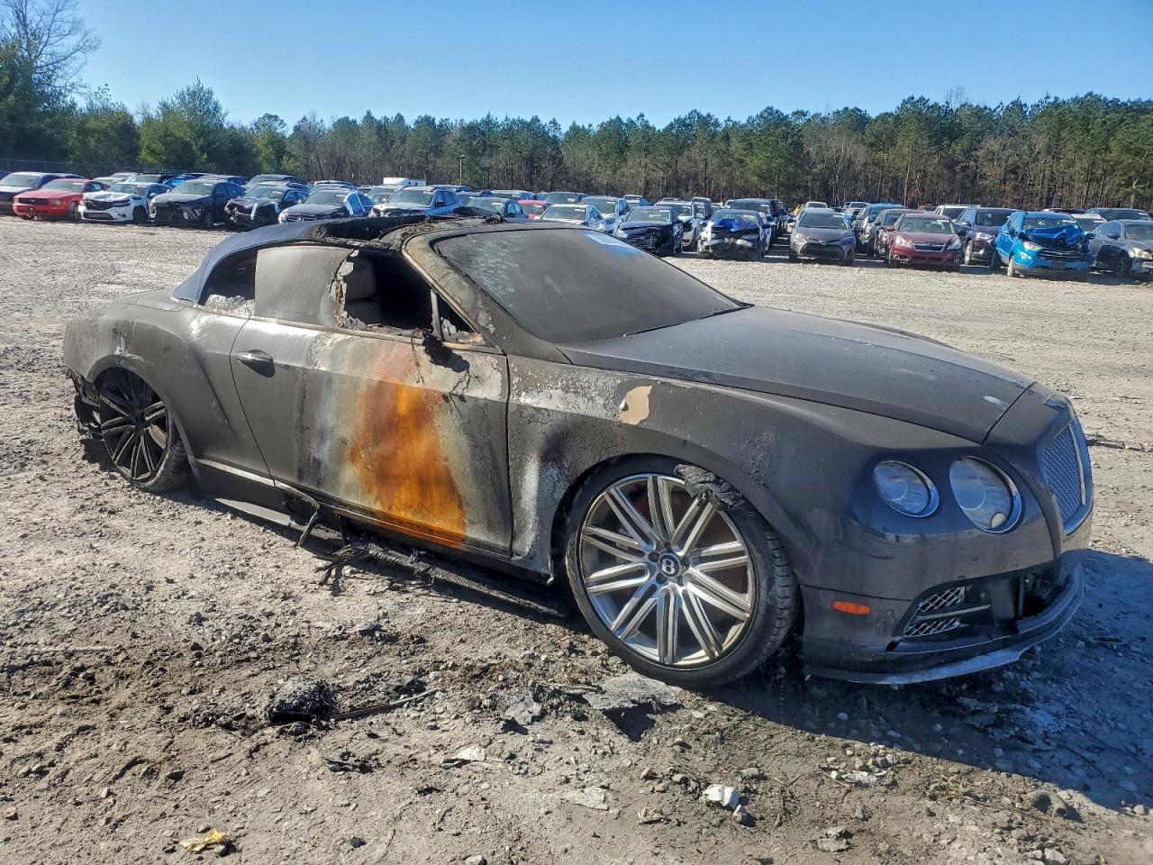2015 Bentley Continental Gtc Blue vin: SCBGJ3ZA0FC044020