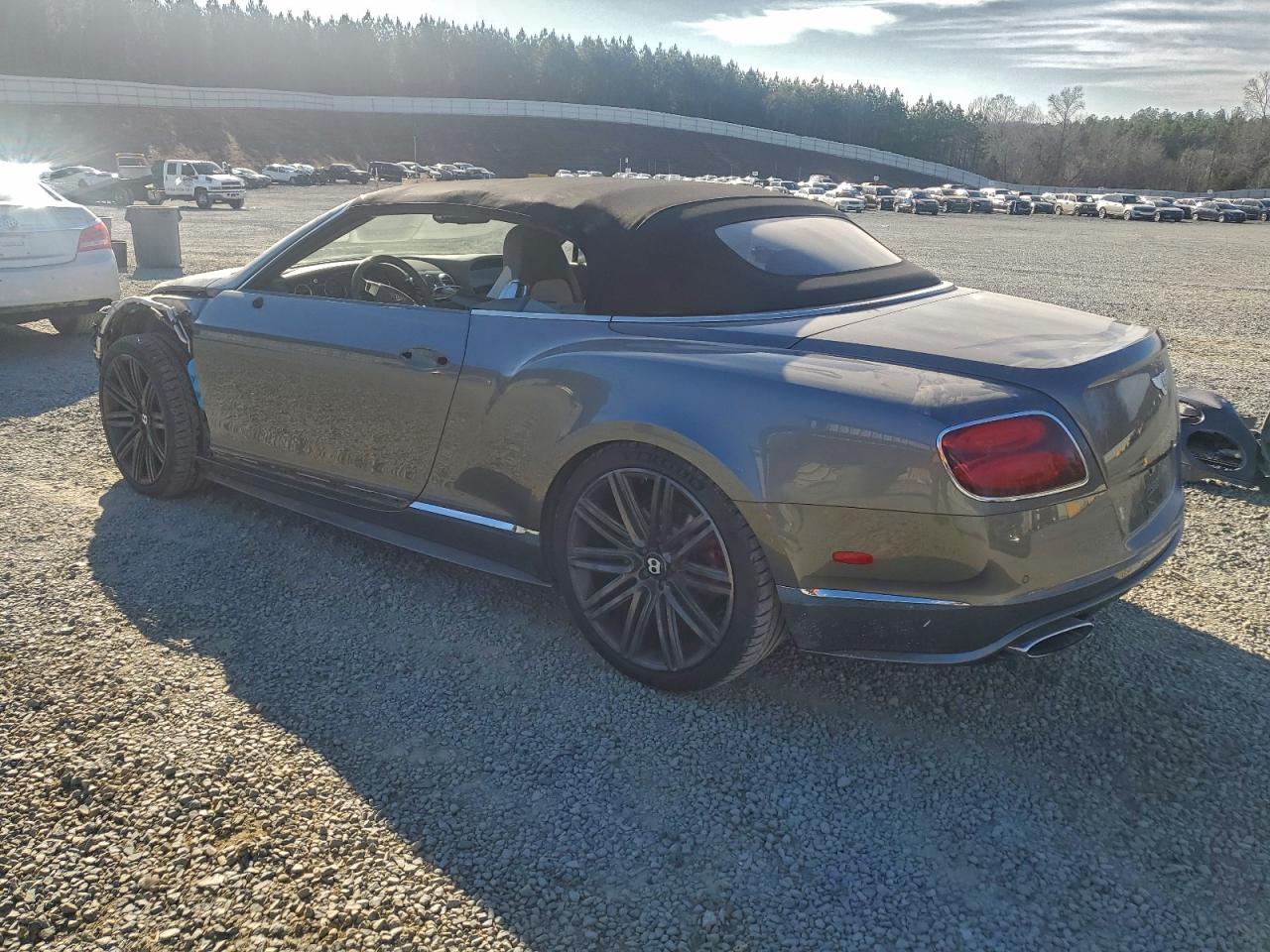 2015 Bentley Continental Gtc Gray vin: SCBGJ3ZA2FC044388