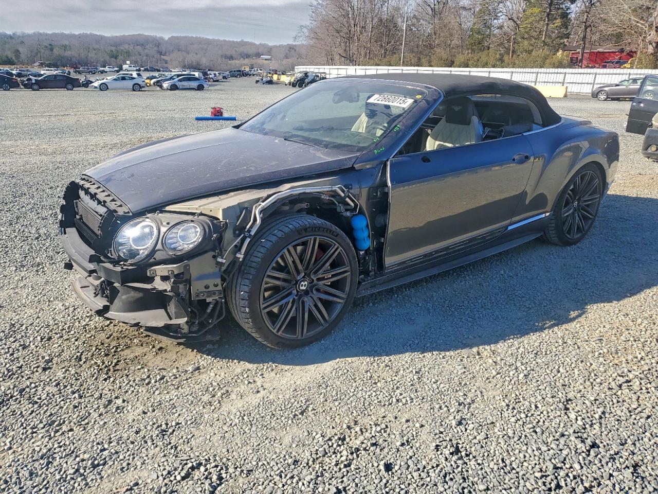 2015 Bentley Continental Gtc Gray vin: SCBGJ3ZA2FC044388