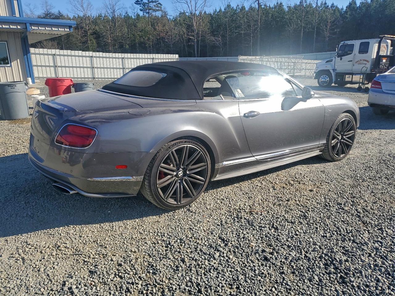 2015 Bentley Continental Gtc Gray vin: SCBGJ3ZA2FC044388