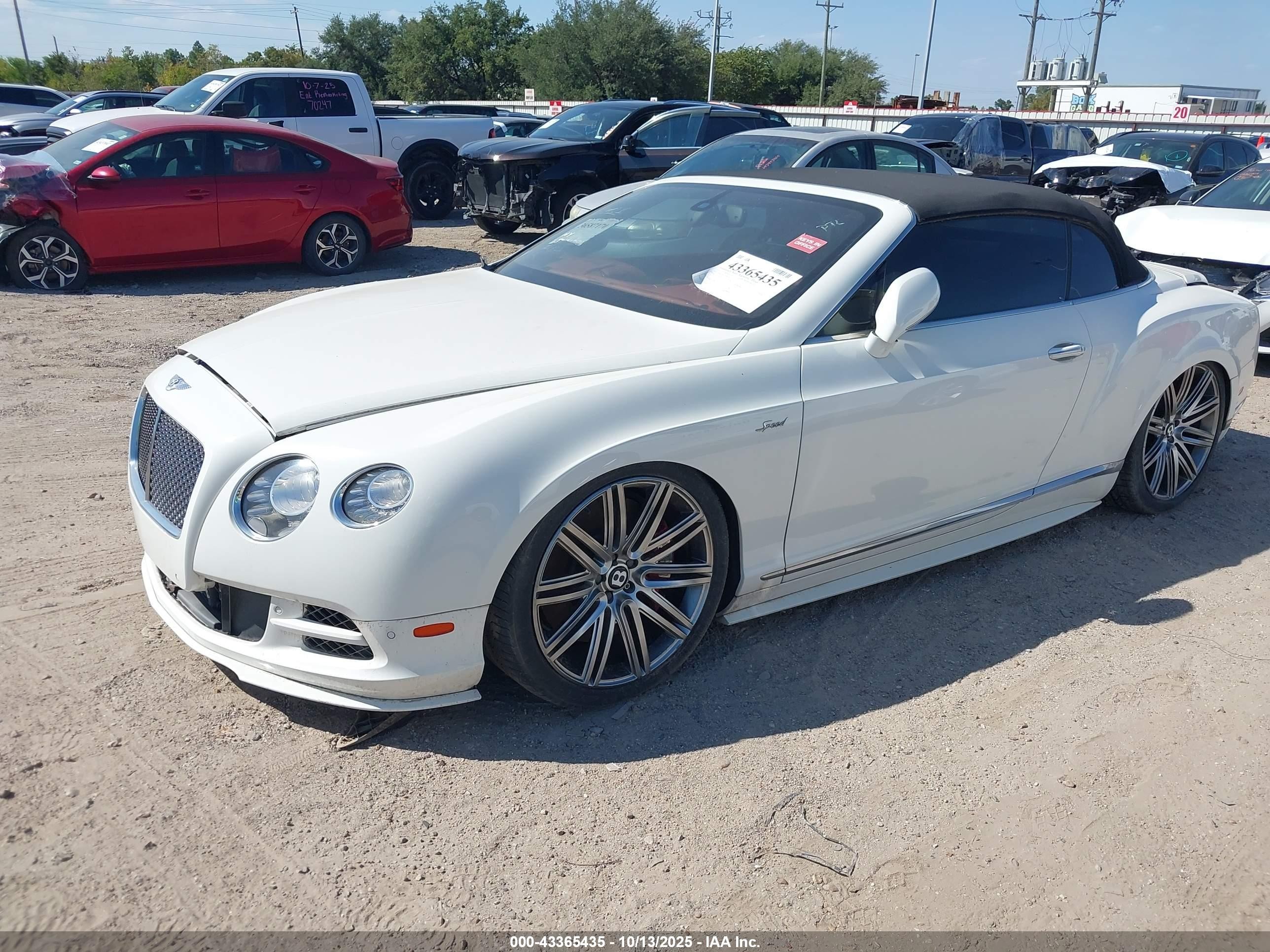 2015 Bentley Continental Gt Speed White vin: SCBGJ3ZA2FC049218