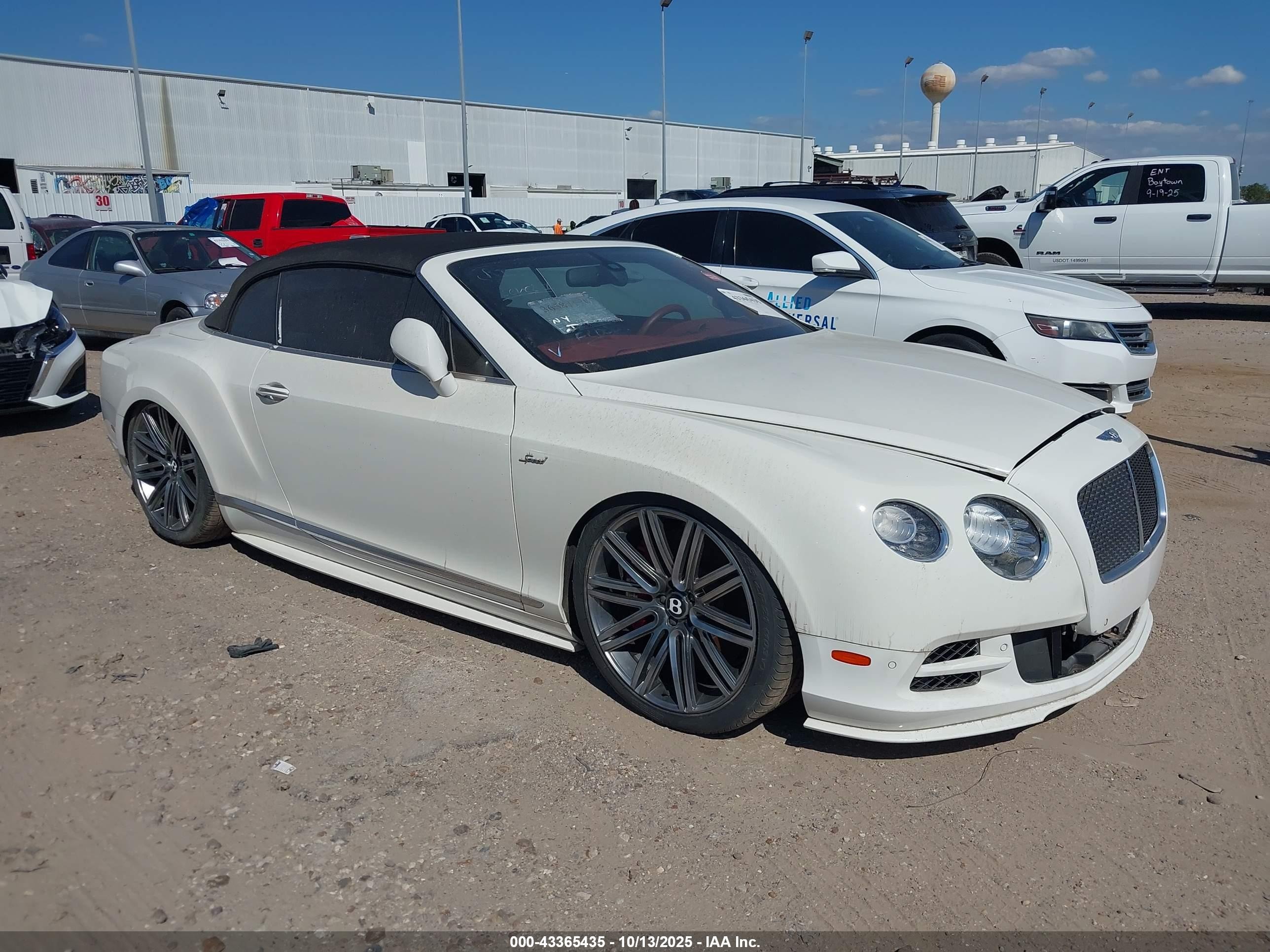2015 Bentley Continental Gt Speed White vin: SCBGJ3ZA2FC049218
