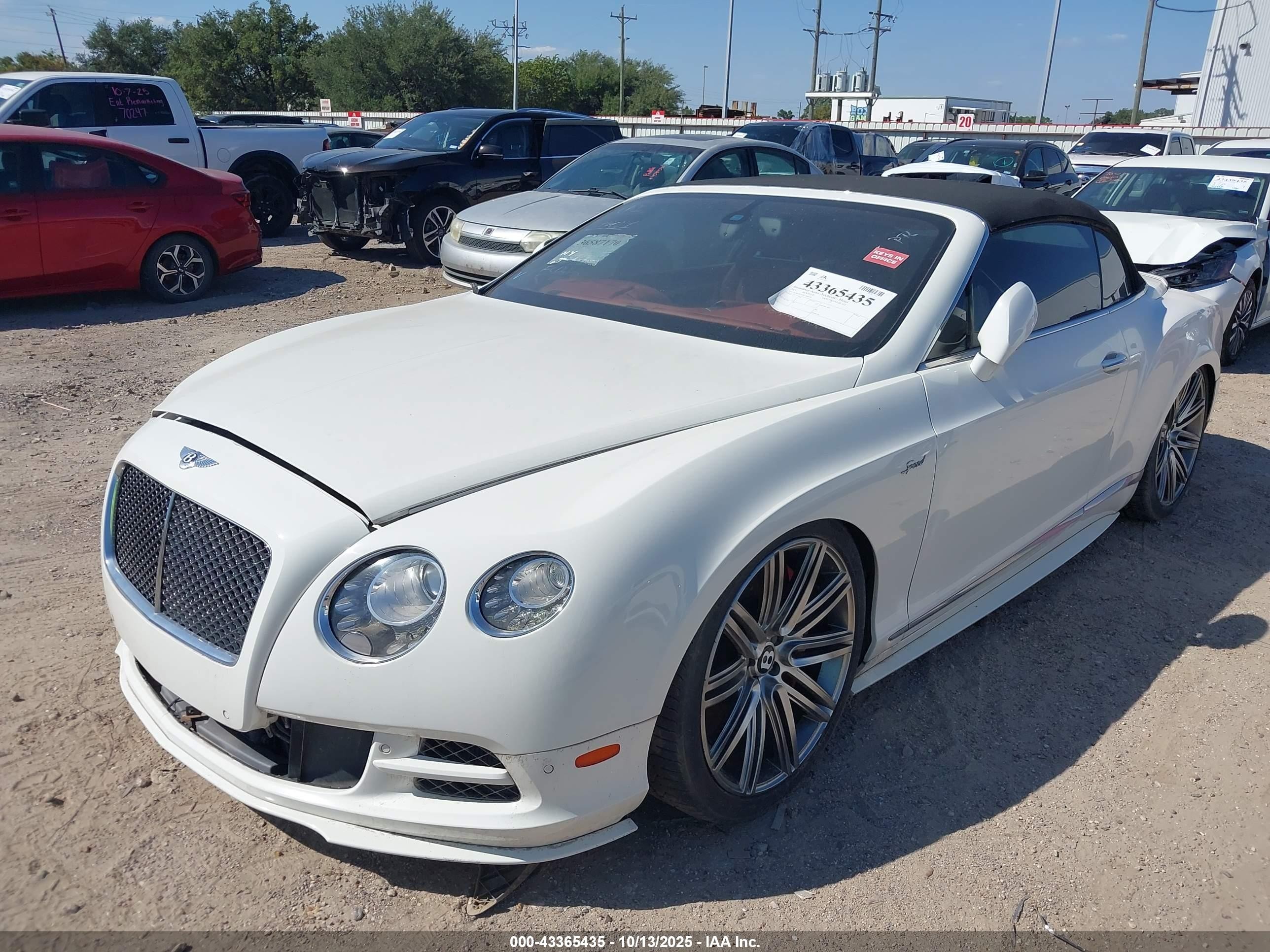 2015 Bentley Continental Gt Speed White vin: SCBGJ3ZA2FC049218