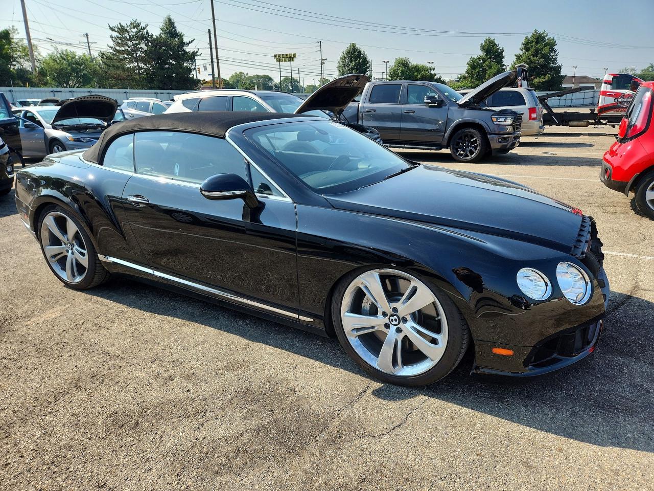 2013 Bentley Continental Gtc Black vin: SCBGR3ZA6DC079120