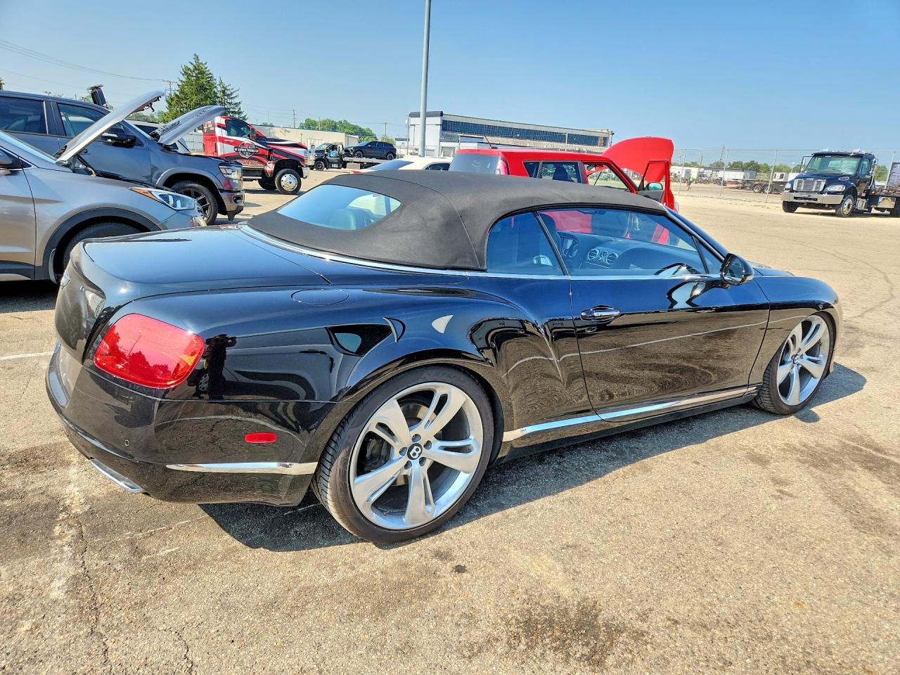 2013 Bentley Continental Gtc Black vin: SCBGR3ZA6DC079120